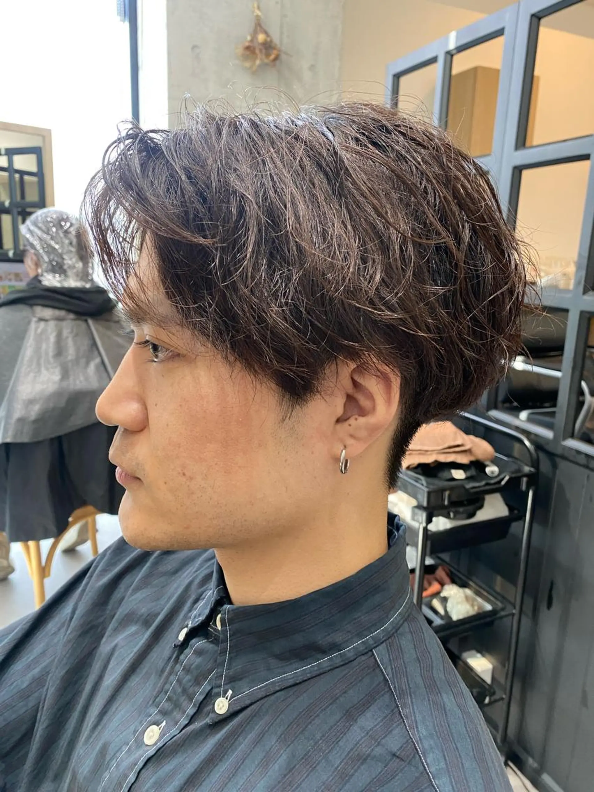パーマ メンズ カット パーマ トリートメント Dxxxx III所属・オシャレ女性目線の 大人メンズ❁⃘*.ﾟのヘアスタイル