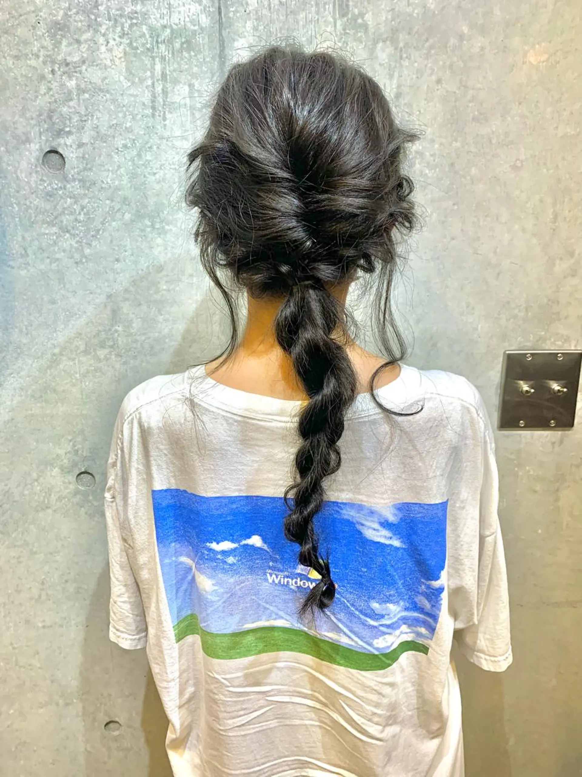 ロング カラー アッシュ オレンジ カット ヘアカラー 髪質改善/レイヤー カット🍌ユウシのヘアスタイル