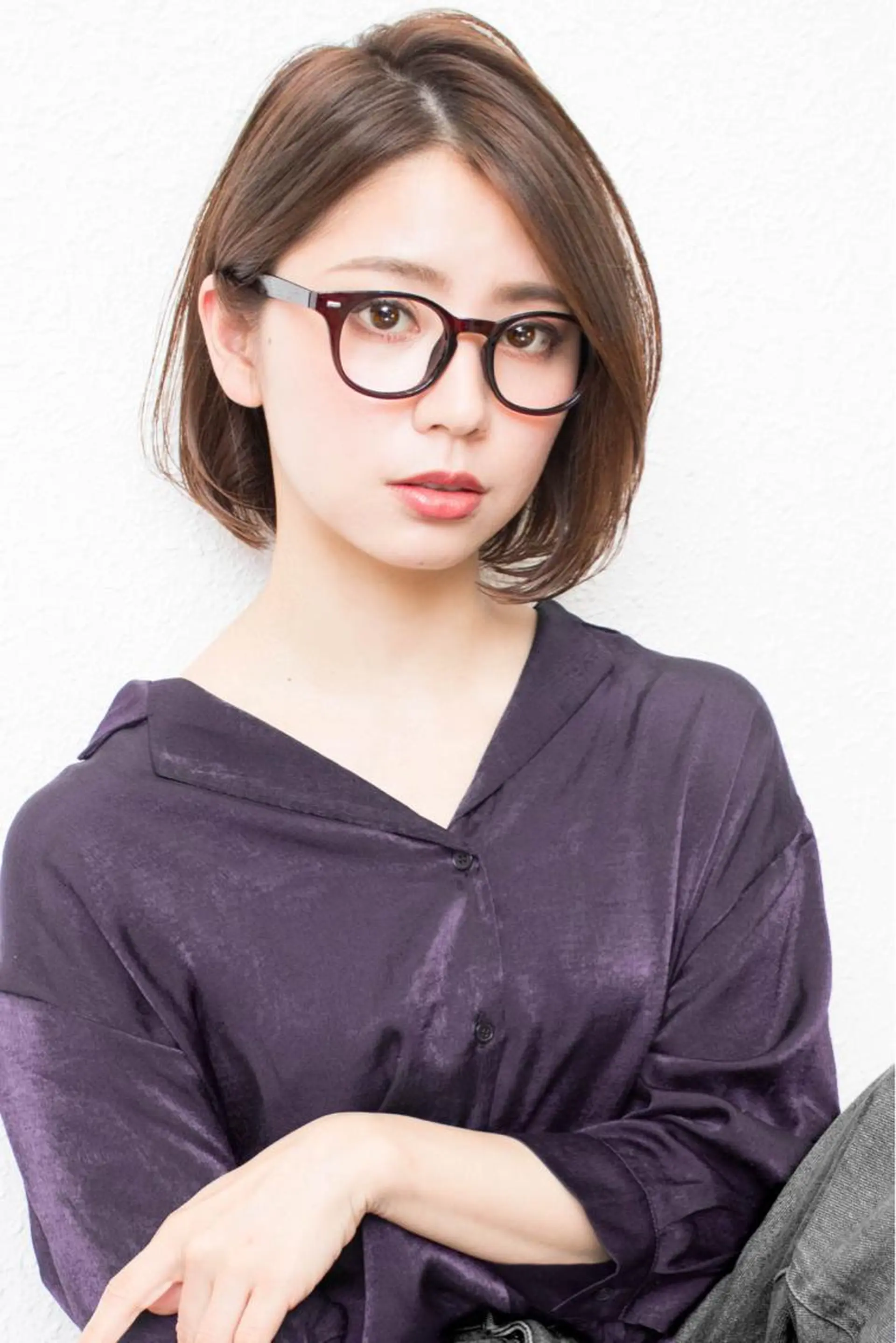 ミディアム ボブ 顔周りカット 小顔カット Monica所属・ボブ専門店 中島規寿のヘアスタイル