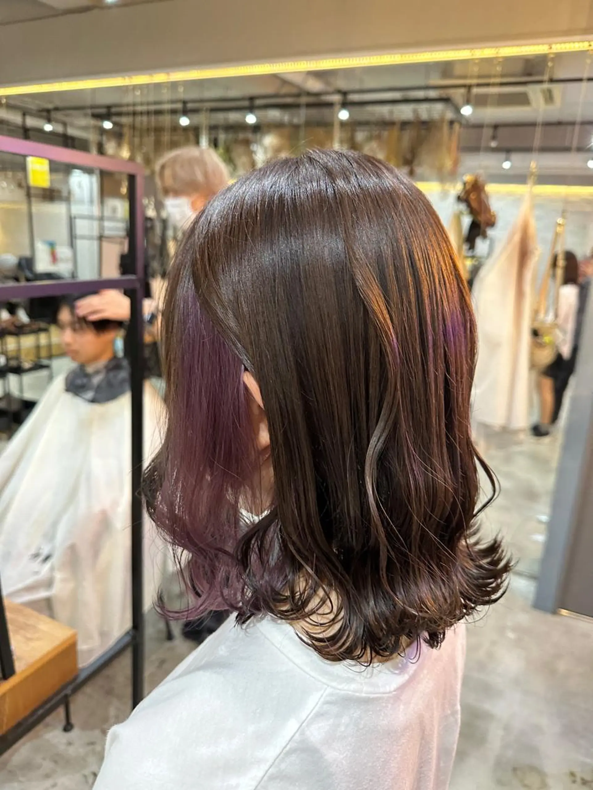カラー 透明感カラー インナーカラー 十倉 朱莉のヘアスタイル