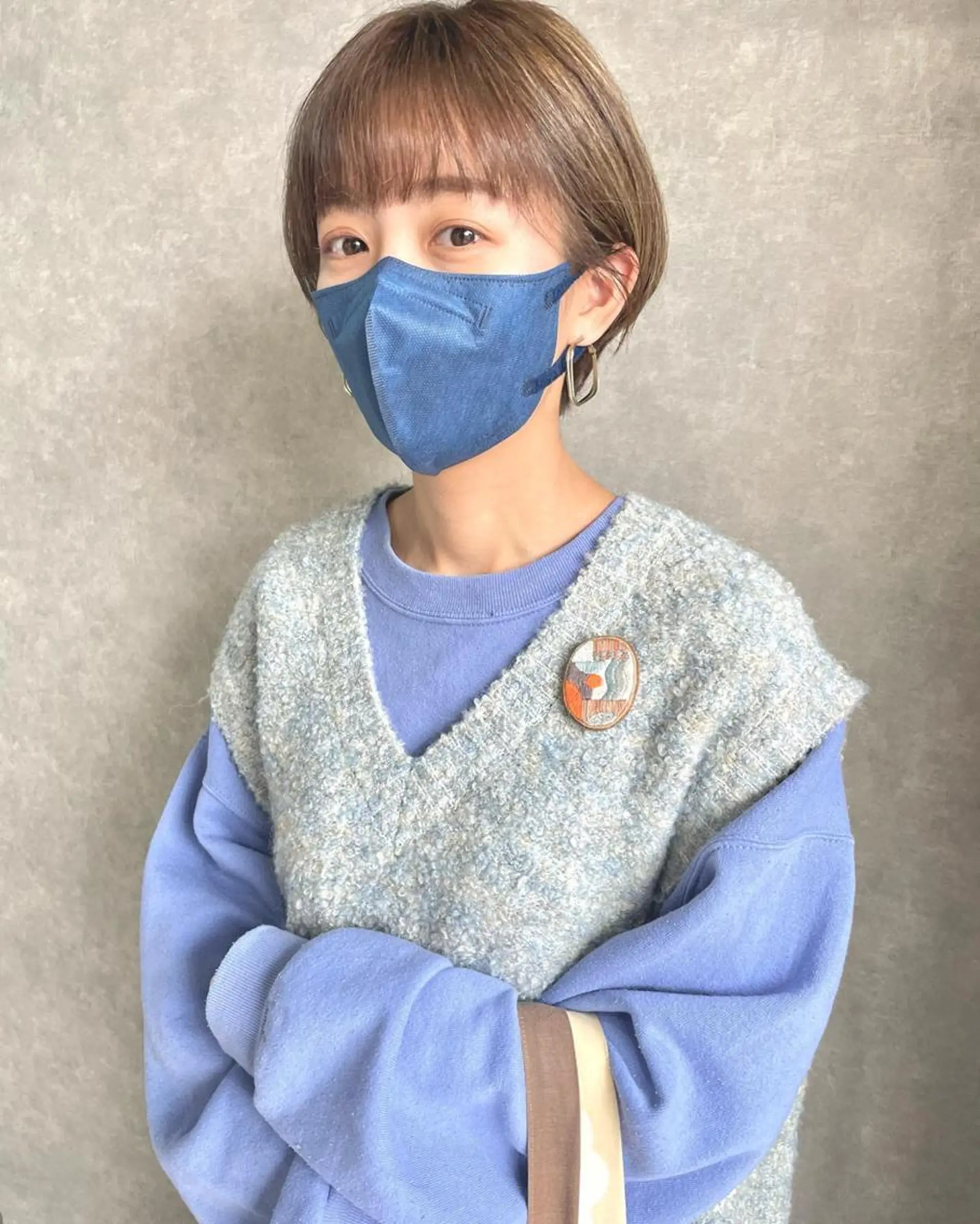 ショート ハイライト ショートヘア 河原 亮のヘアスタイル