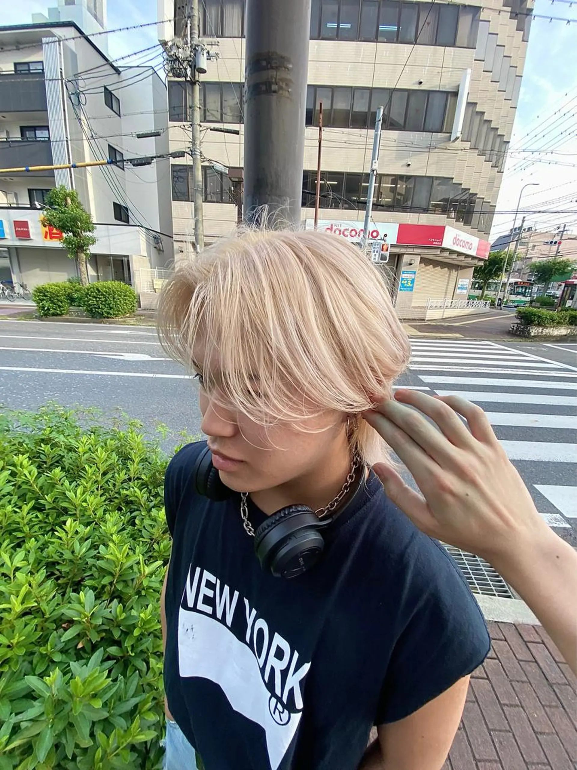 メンズ メンズブリーチ _WHITE難波店[アンダーバーホワイト]所属・難波/艶カラー/ 韓国風/中村嘉秀のヘアスタイル