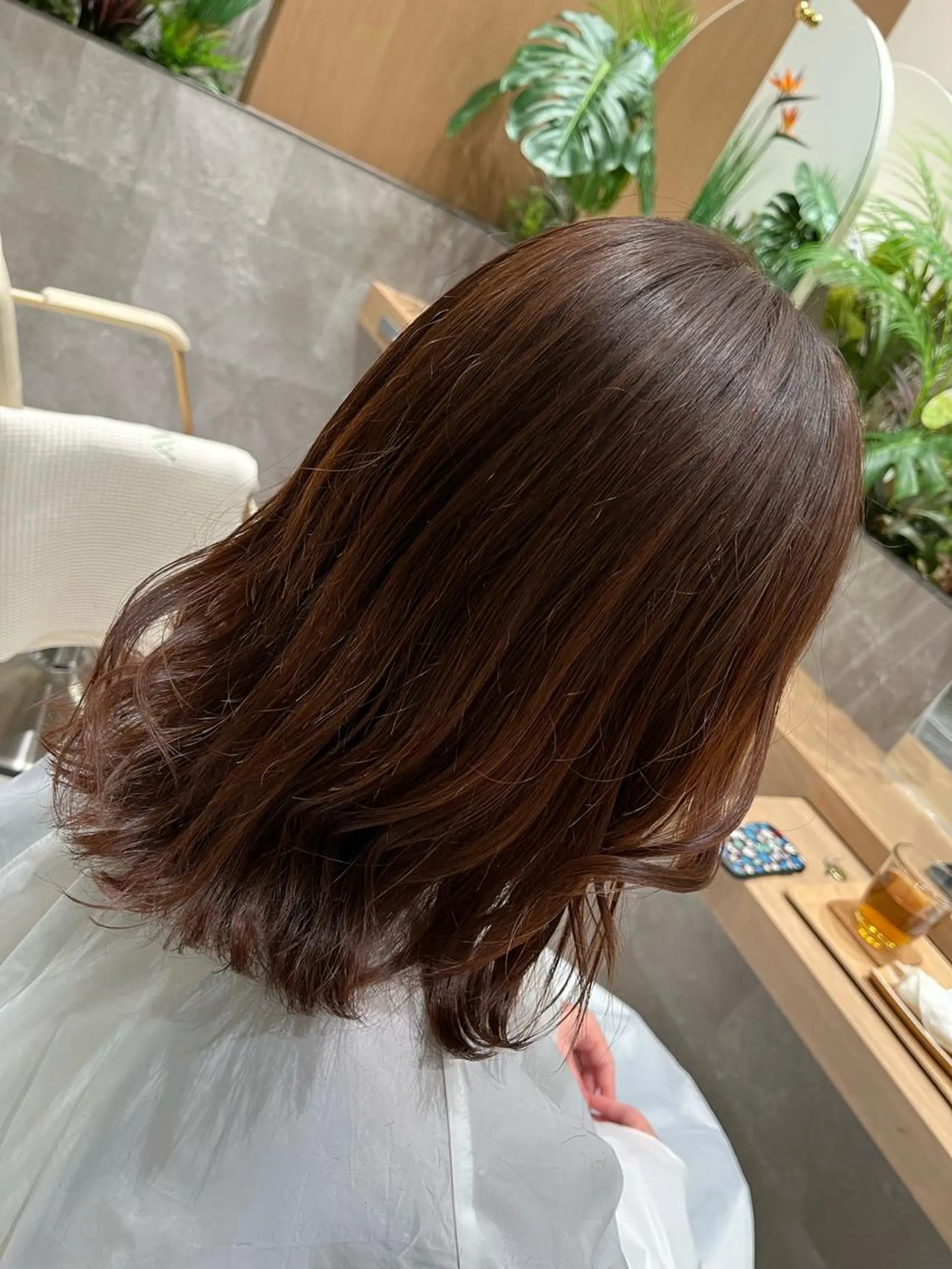 ミディアム カラー 桑原 りゆのヘアスタイル