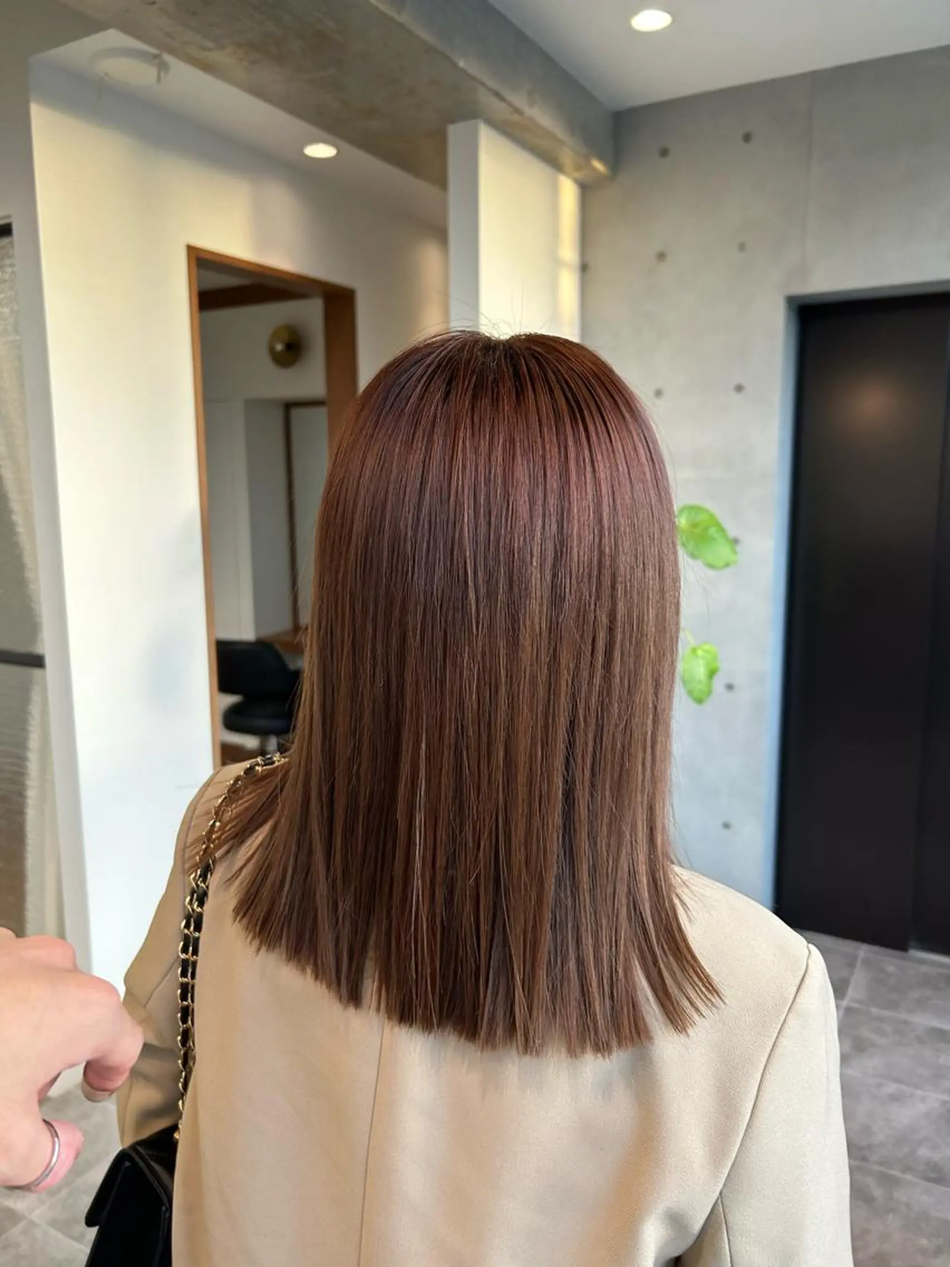 ミディアム 髪質改善/縮毛矯正/ 透明感カラーYUMAのヘアスタイル