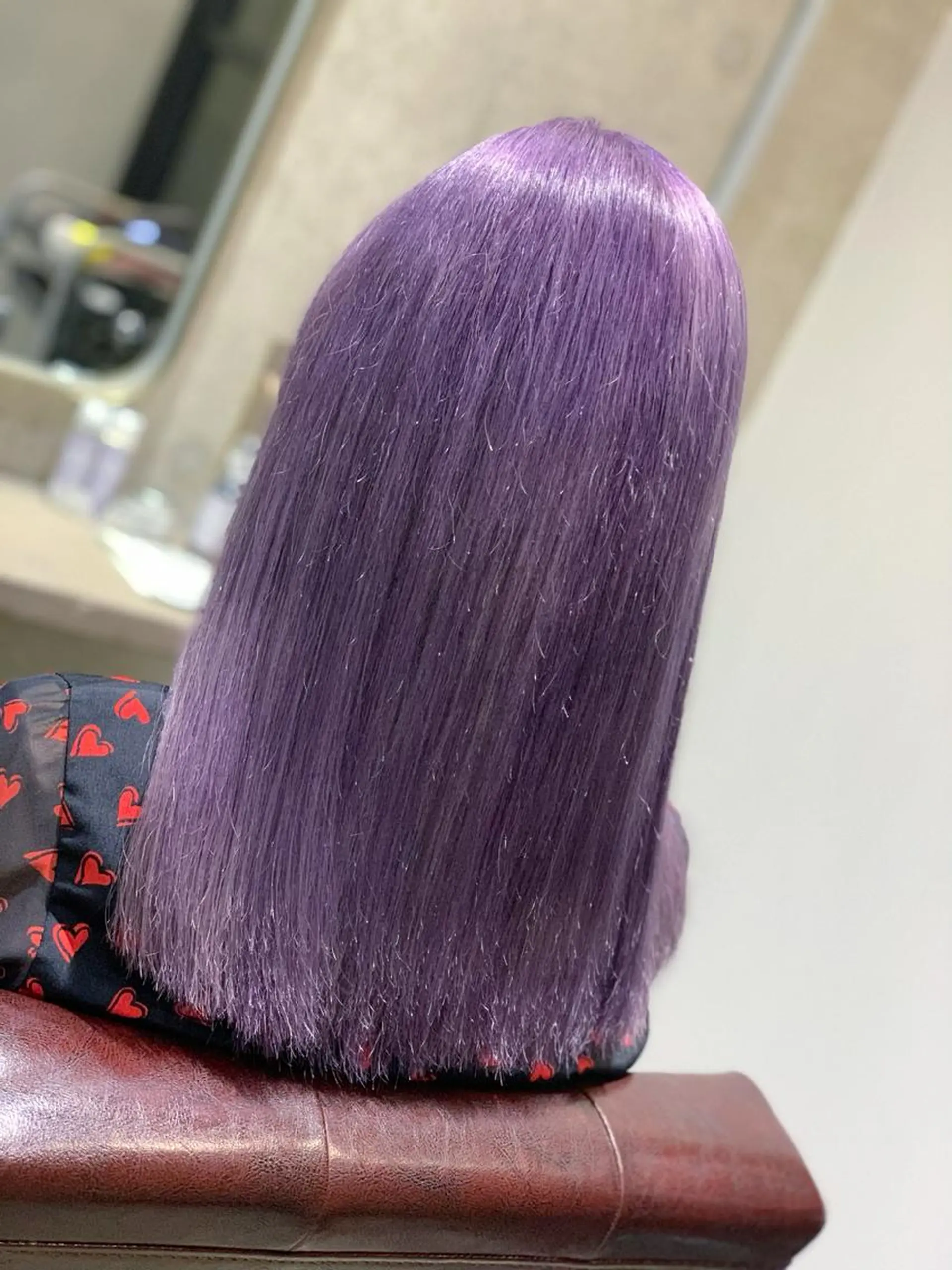 ミディアム カラー ヘアアレンジ カット ヘアカラー トリートメント 髪質改善×ハイトーン 中田啄也のヘアスタイル