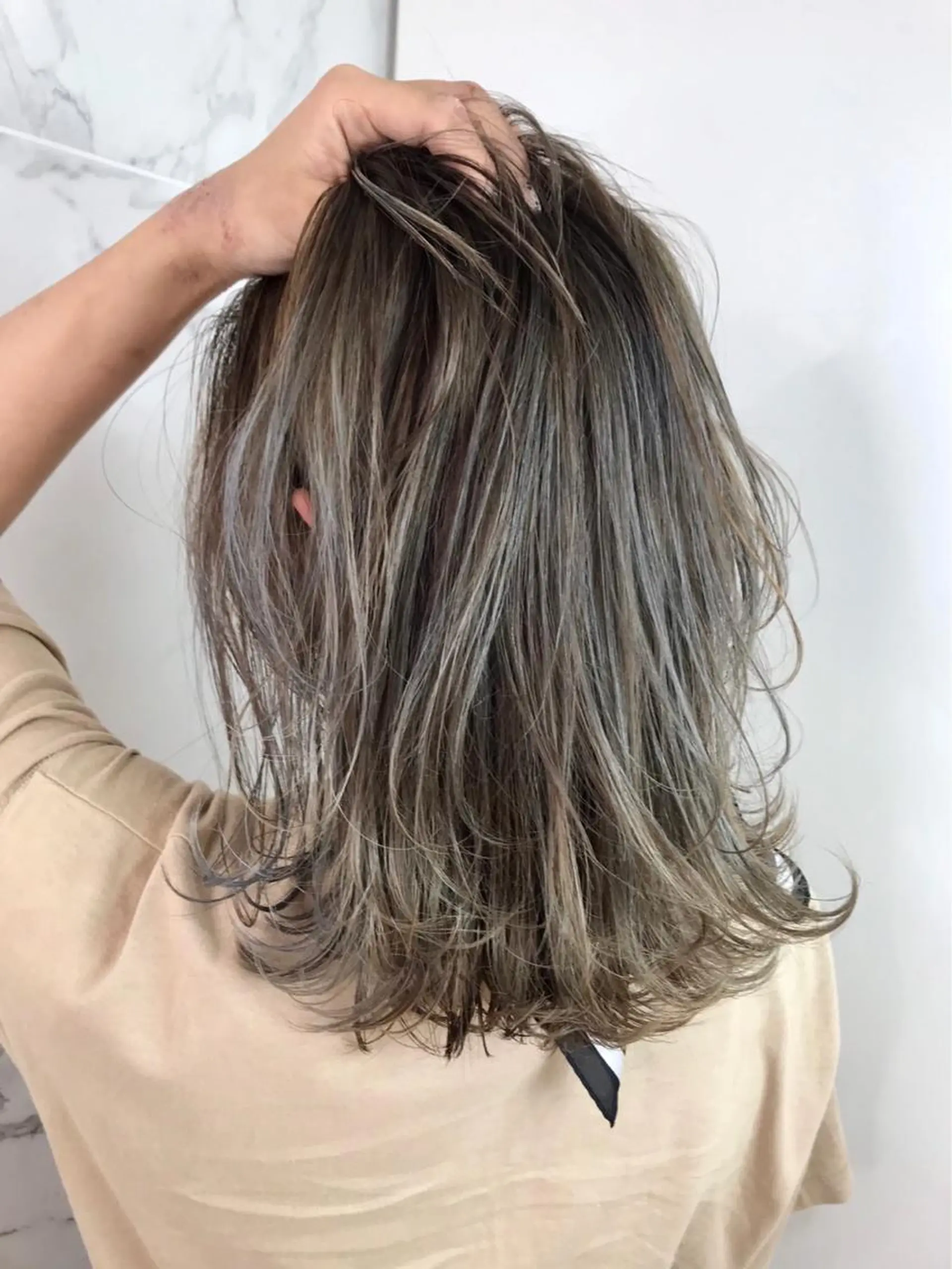 ミディアム カラー 髪質改善IENA店長 小泉拓のヘアスタイル