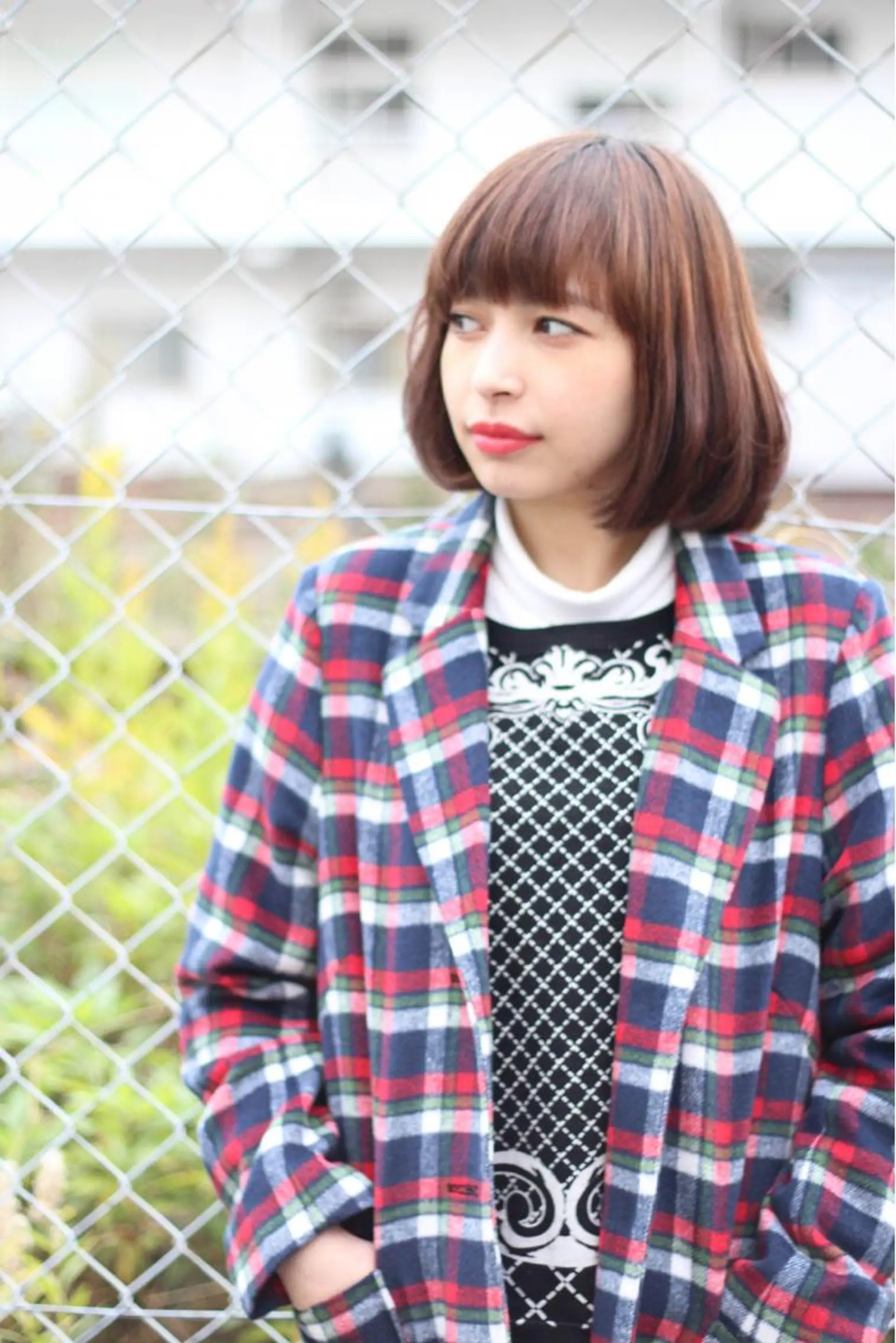 ショート カット ヘアカラー 縮毛矯正 トリートメント ill【イル】天神西通り店所属・髪質改善縮毛矯正/暖 色カラー/ウエダカナのヘアスタイル