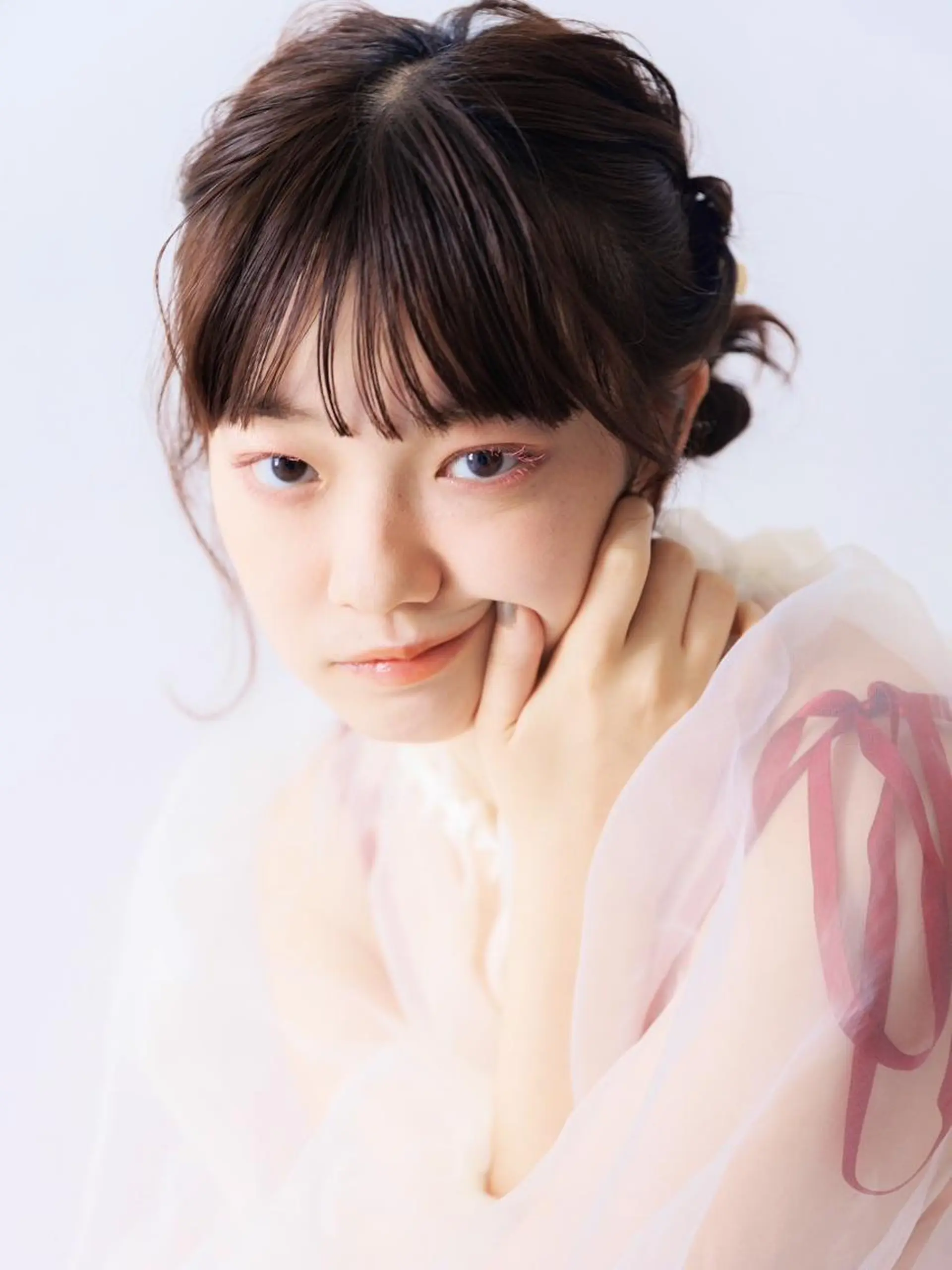 パーマ ヘアアレンジ セミロング カラー カット 縮毛矯正 トリートメント お呼ばれヘア/セット /ヘアアレンジ/れいのヘアスタイル