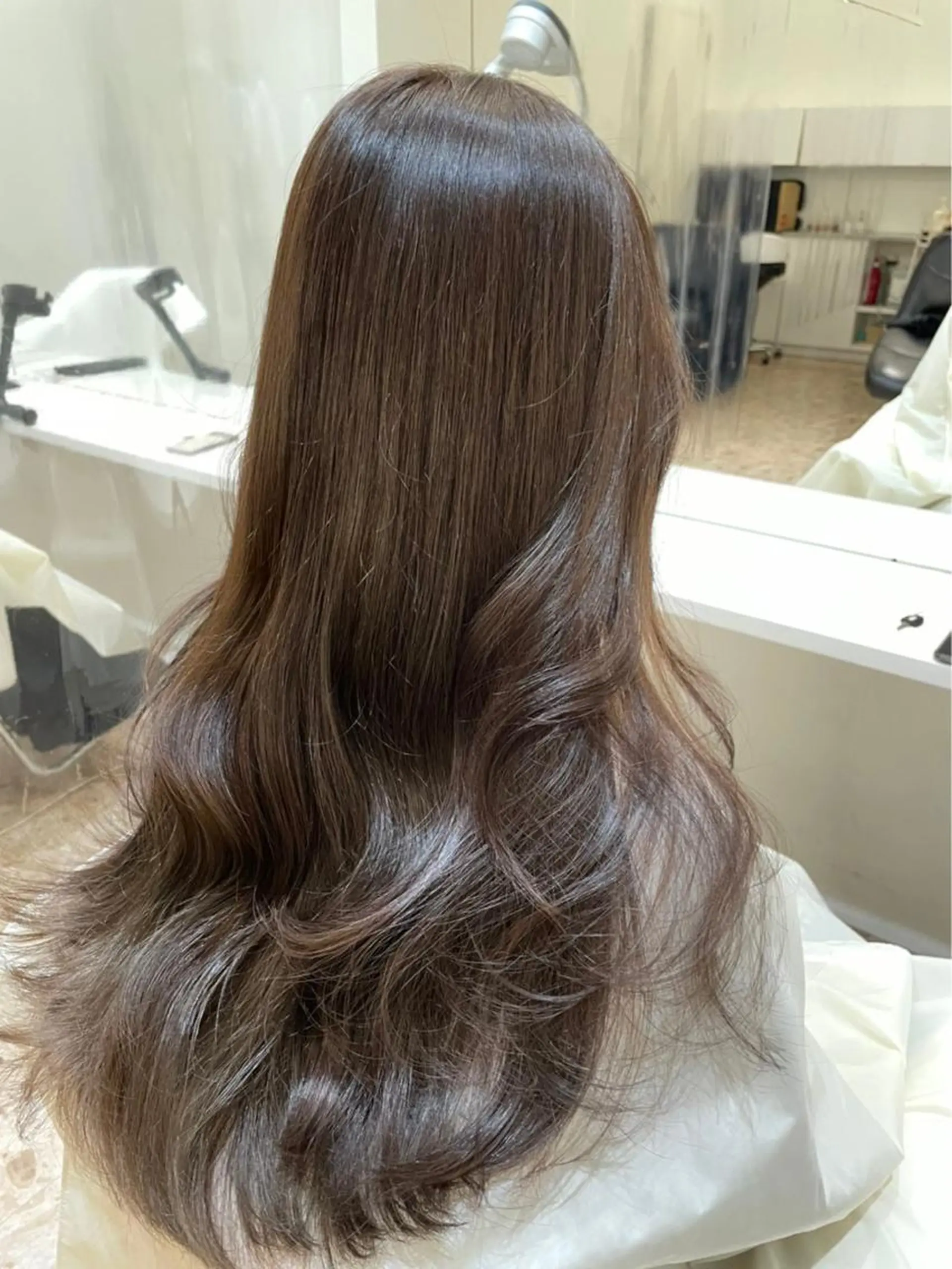 ロング カット トリートメント 京都レイヤーカット/ 縮毛矯正/羽柴りくのヘアスタイル