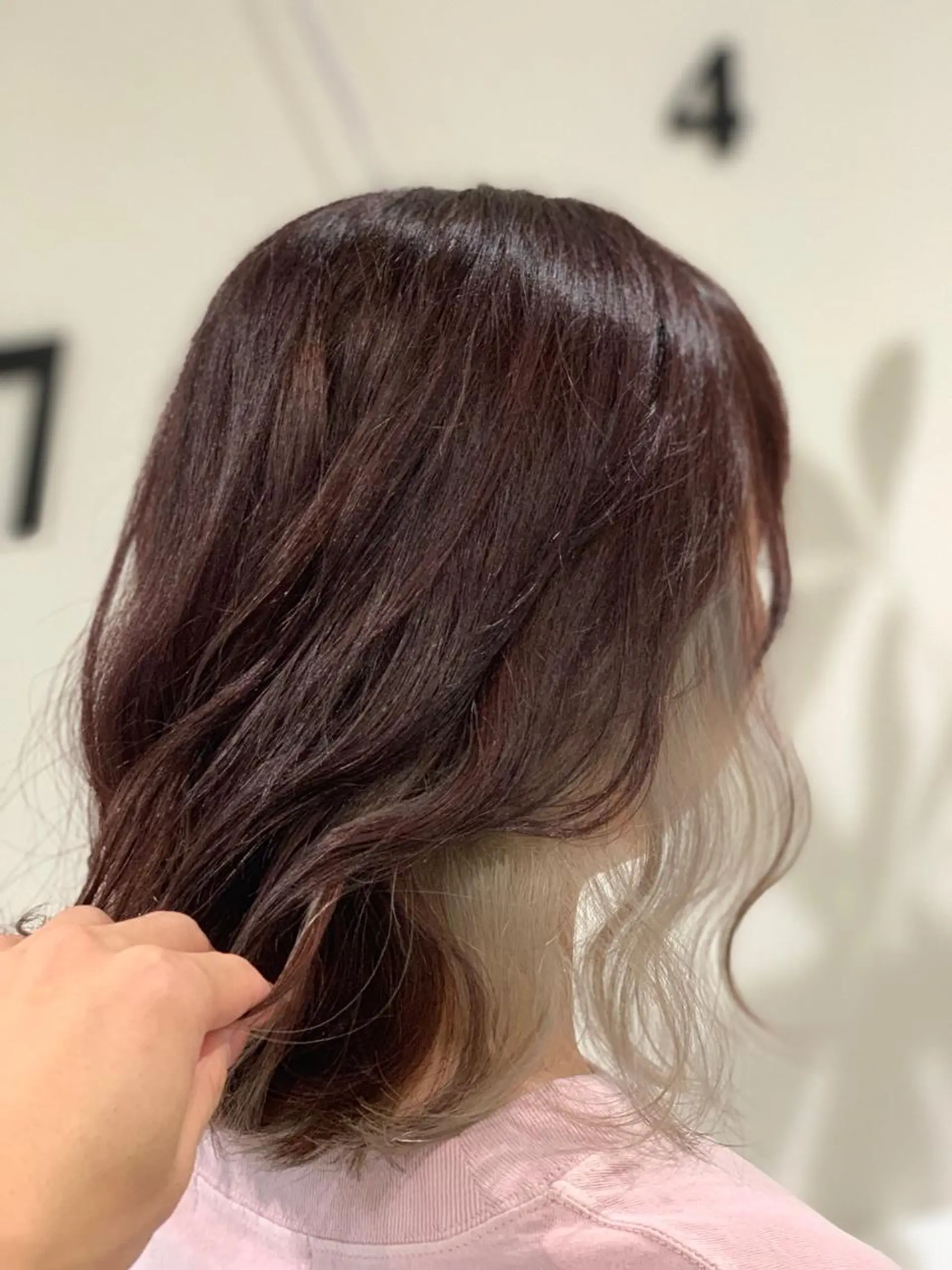 ミディアム カラー ヘアカラー 松吉 純平のヘアスタイル