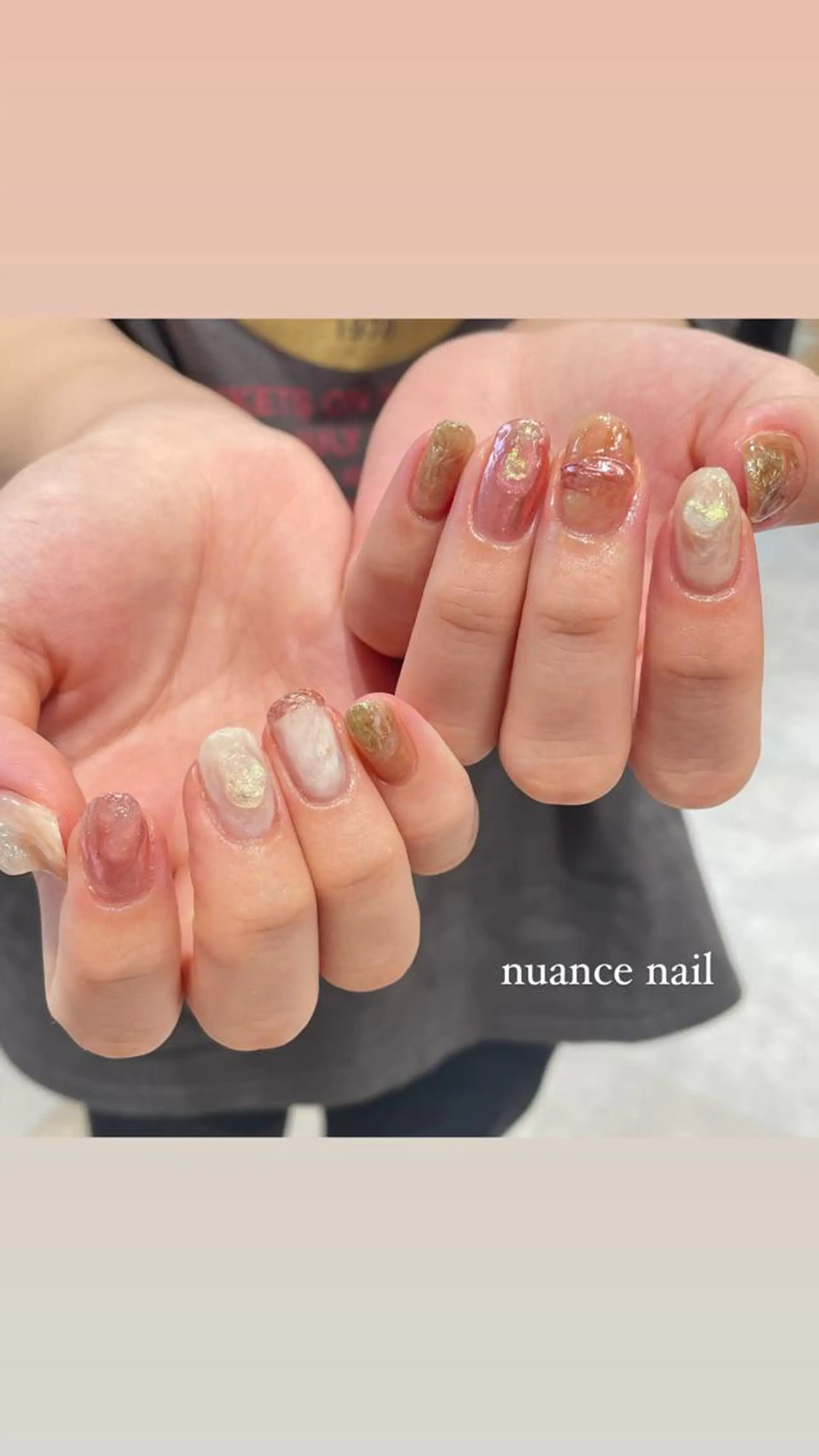 ネイル ハンドネイル 淡色ネイル 🎀moeのネイルデザイン