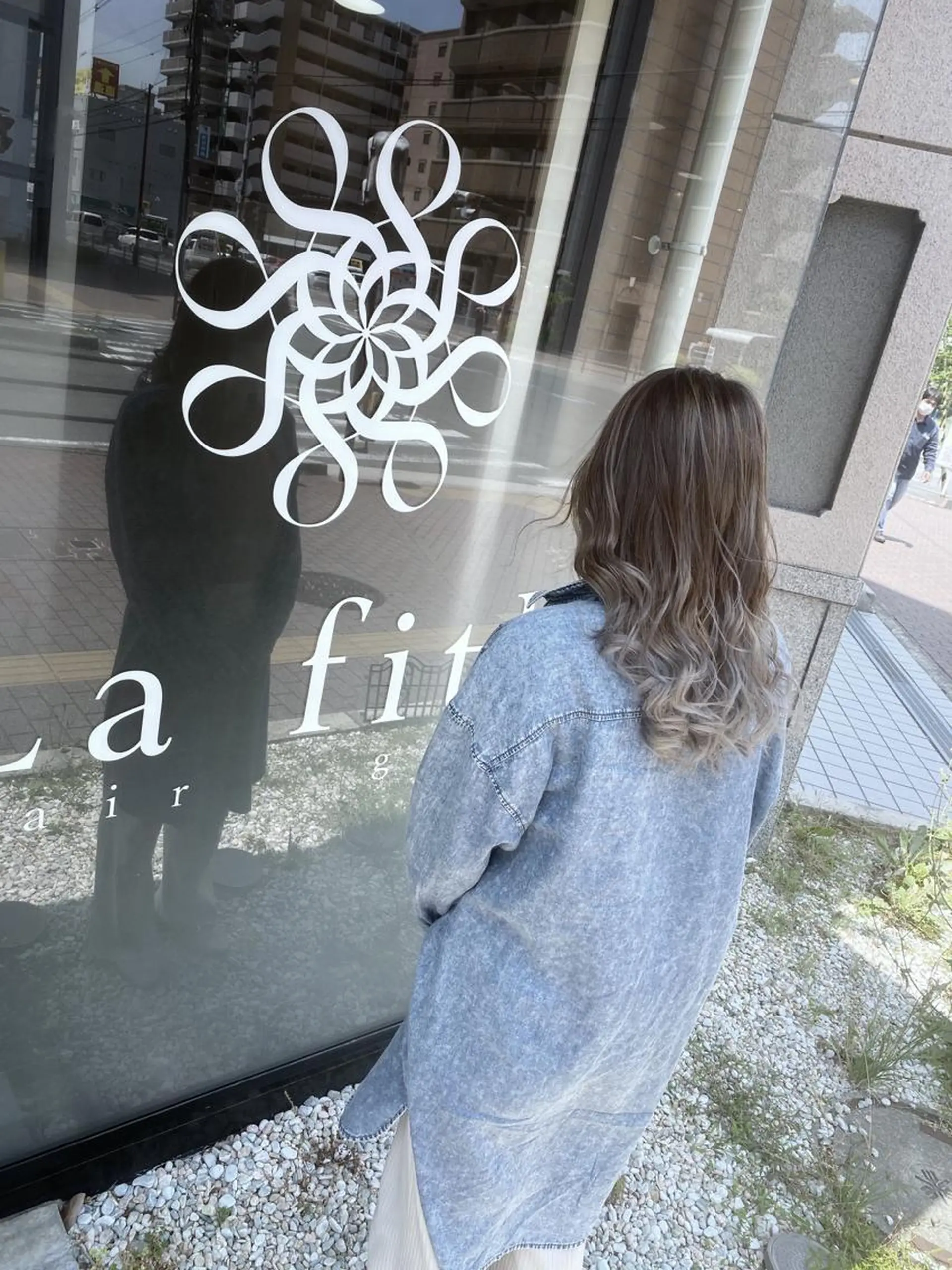 ロング カラー ヘアアレンジ ヘアカラー トリートメント Belle hair Design青野大貴のヘアスタイル