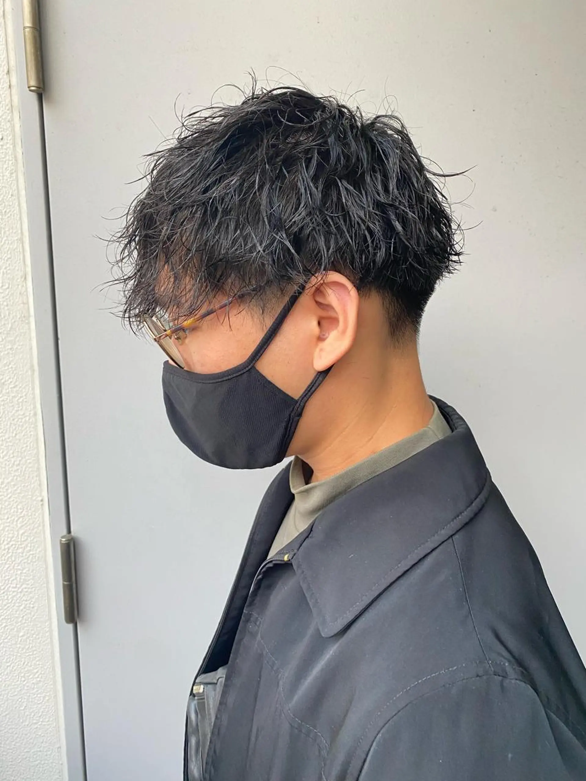 ショート パーマ メンズ 🟦ニュアンス/メン ズパーマ横浜🟦のヘアスタイル