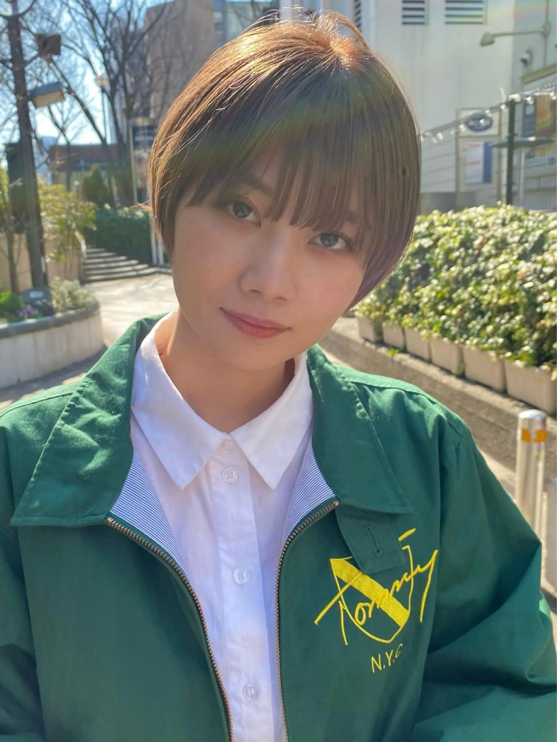 ショート カラー ショートヘア 新代田美容室×透明感 ☘️【佐野吉聖】🍀のヘアスタイル