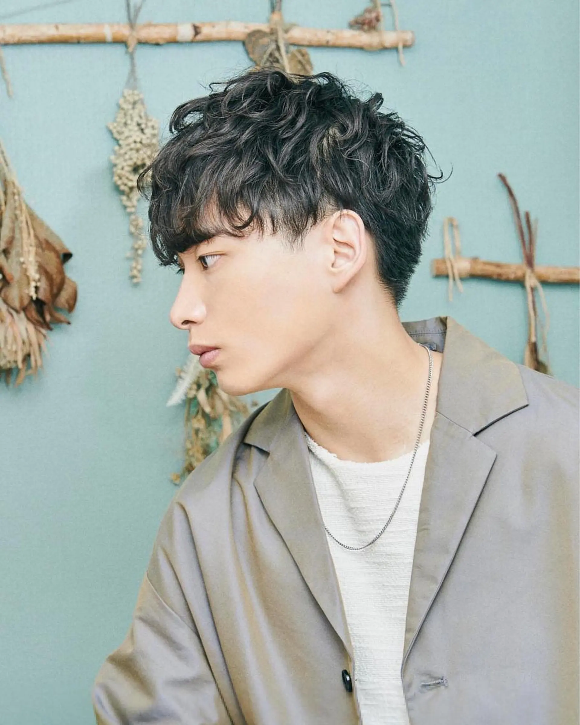 ショート パーマ メンズ メンズパーマ スパイラルパーマ カット メンズ専門美容師✂︎ 大庭勝己のヘアスタイル