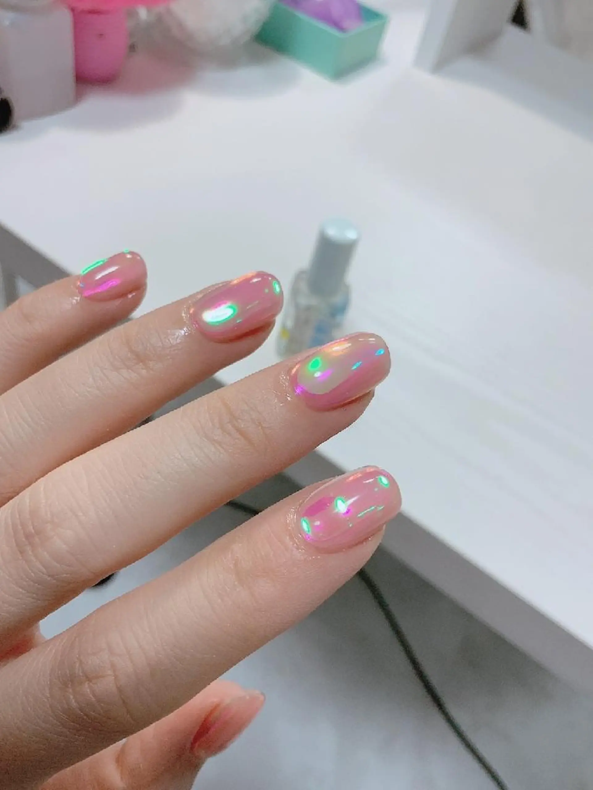 ネイル 氷ネイル・うるうるネイル   MAKInailのネイルデザイン