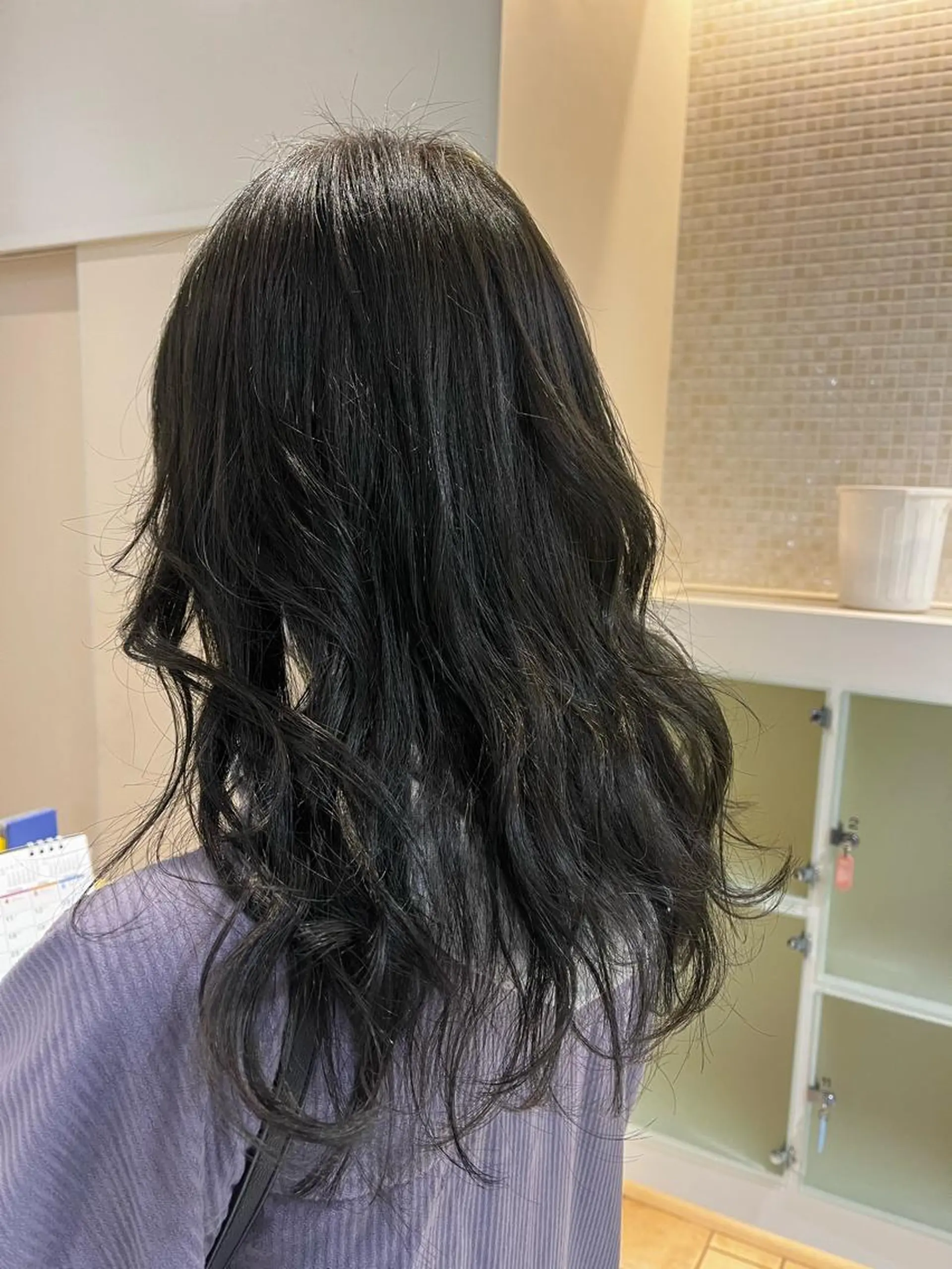 ロング カラー 透明感カラー グレージュ オリーブグレージュ オリーブグレー レイヤー/暖色/ 髪質改善/永礼芳果のヘアスタイル