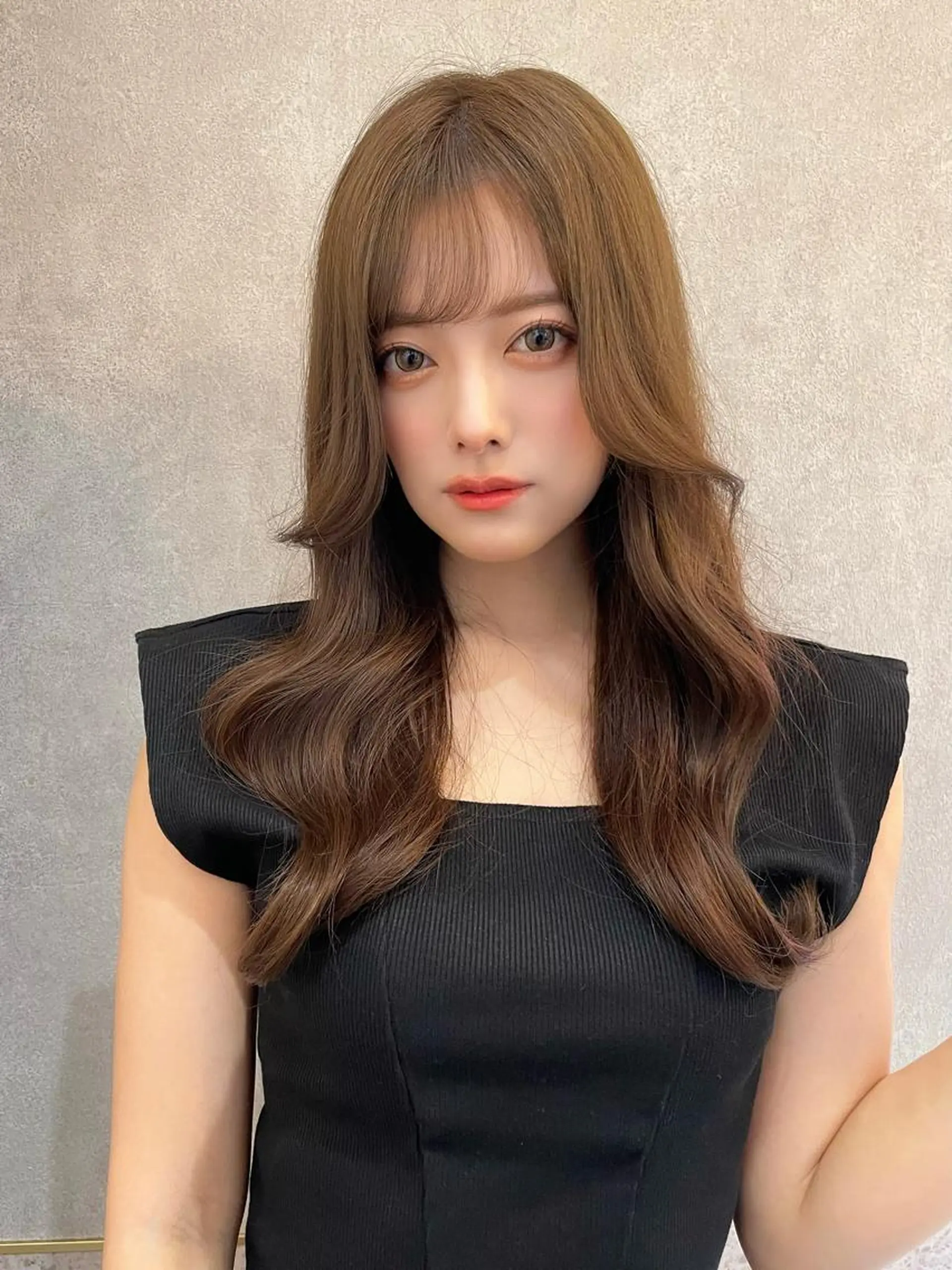 ロング カラー カット ヘアカラー トリートメント 韓国ヘア🤍顔周り/ 髪質改善✨/林遼一郎のヘアスタイル