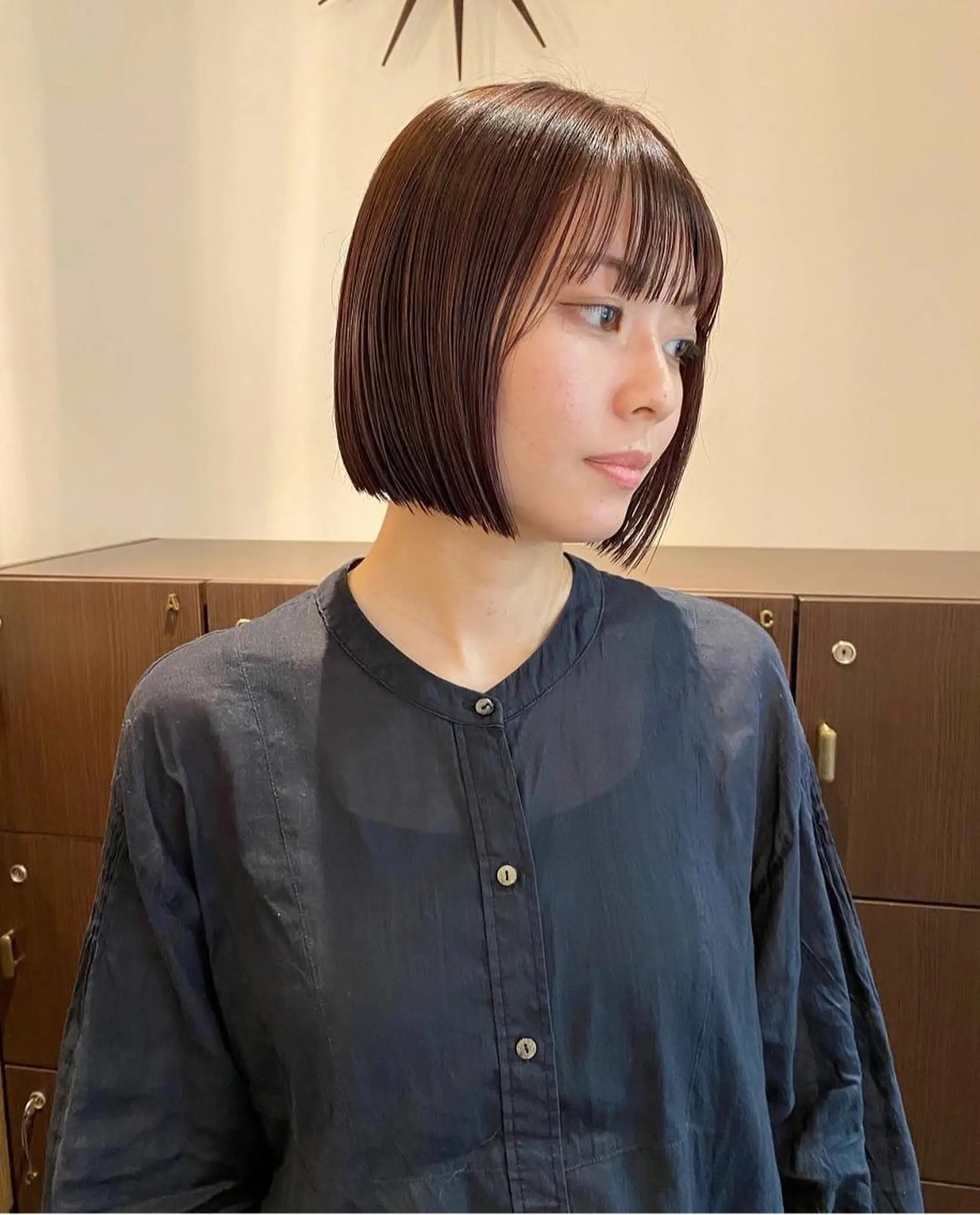 ショート カット ヘアカラー トリートメント 藤尾 萌々のヘアスタイル