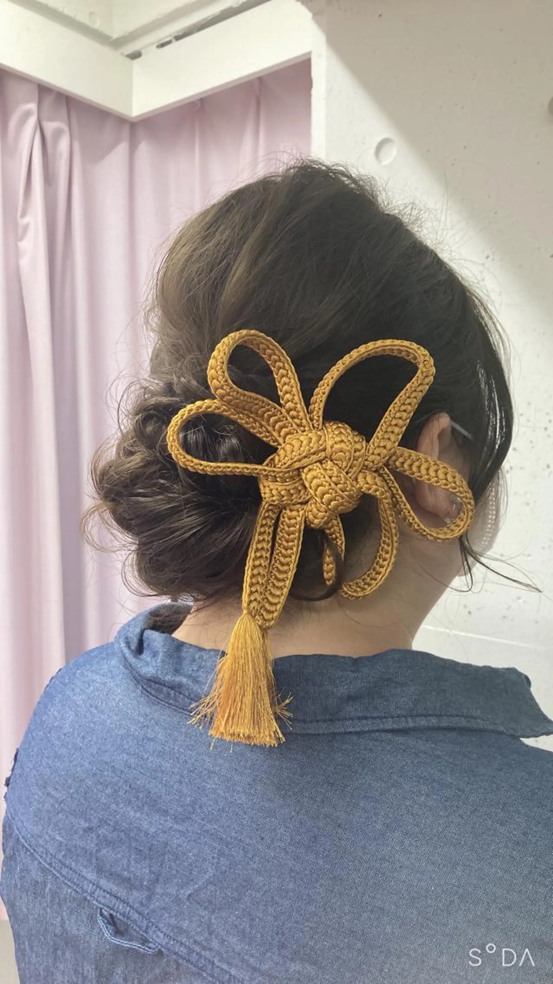 ヘアアレンジ 着物ヘア 結婚式・ブライダル ヘアセット ミルミー美容室所属・🦄💒💓齎藤 七海子🦄💒💓のマツエク・マツパデザイン