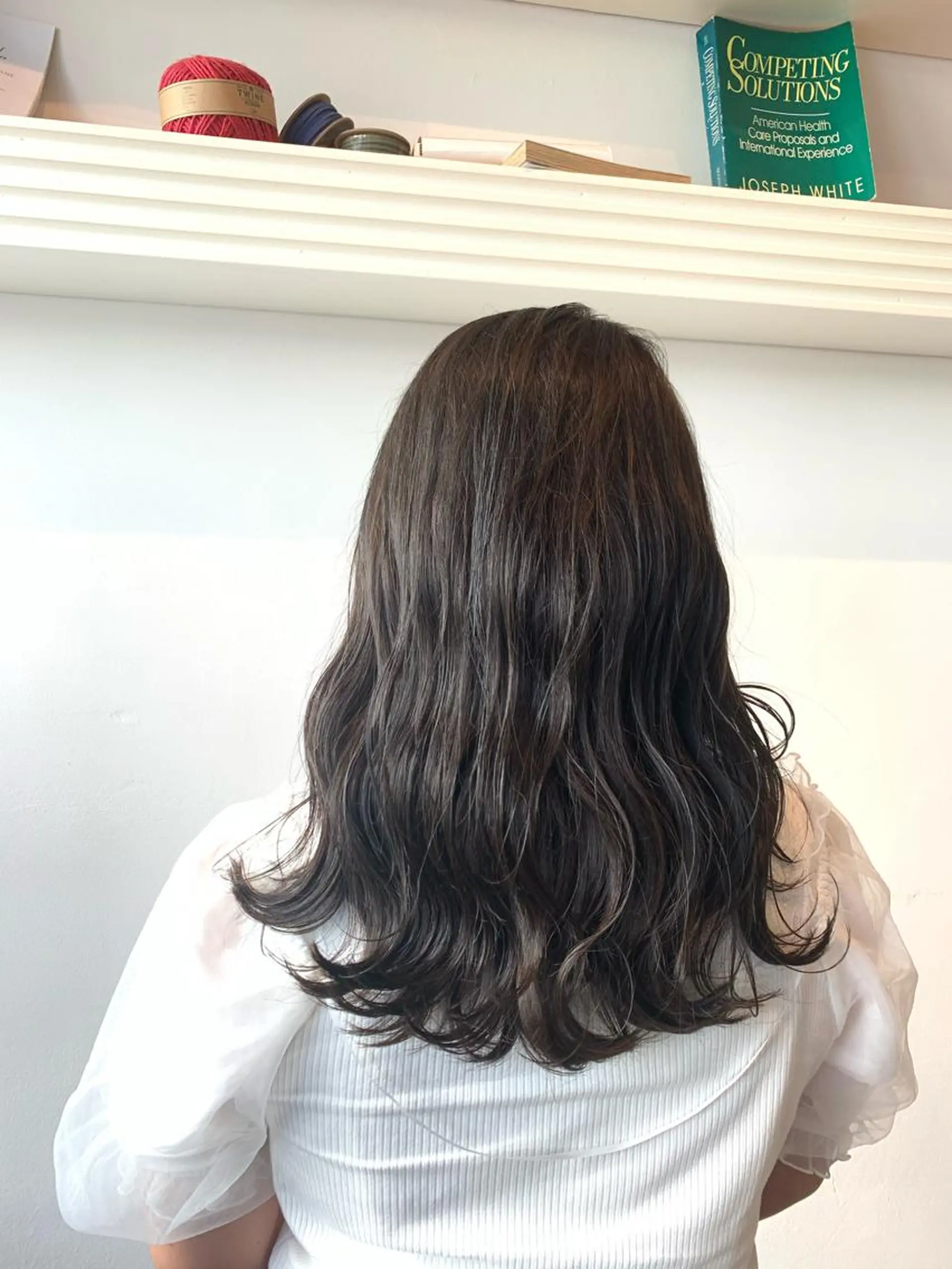 セミロング ヘアカラー トリートメント ヘッドスパ ヘアセット 山口 竣也のヘアスタイル