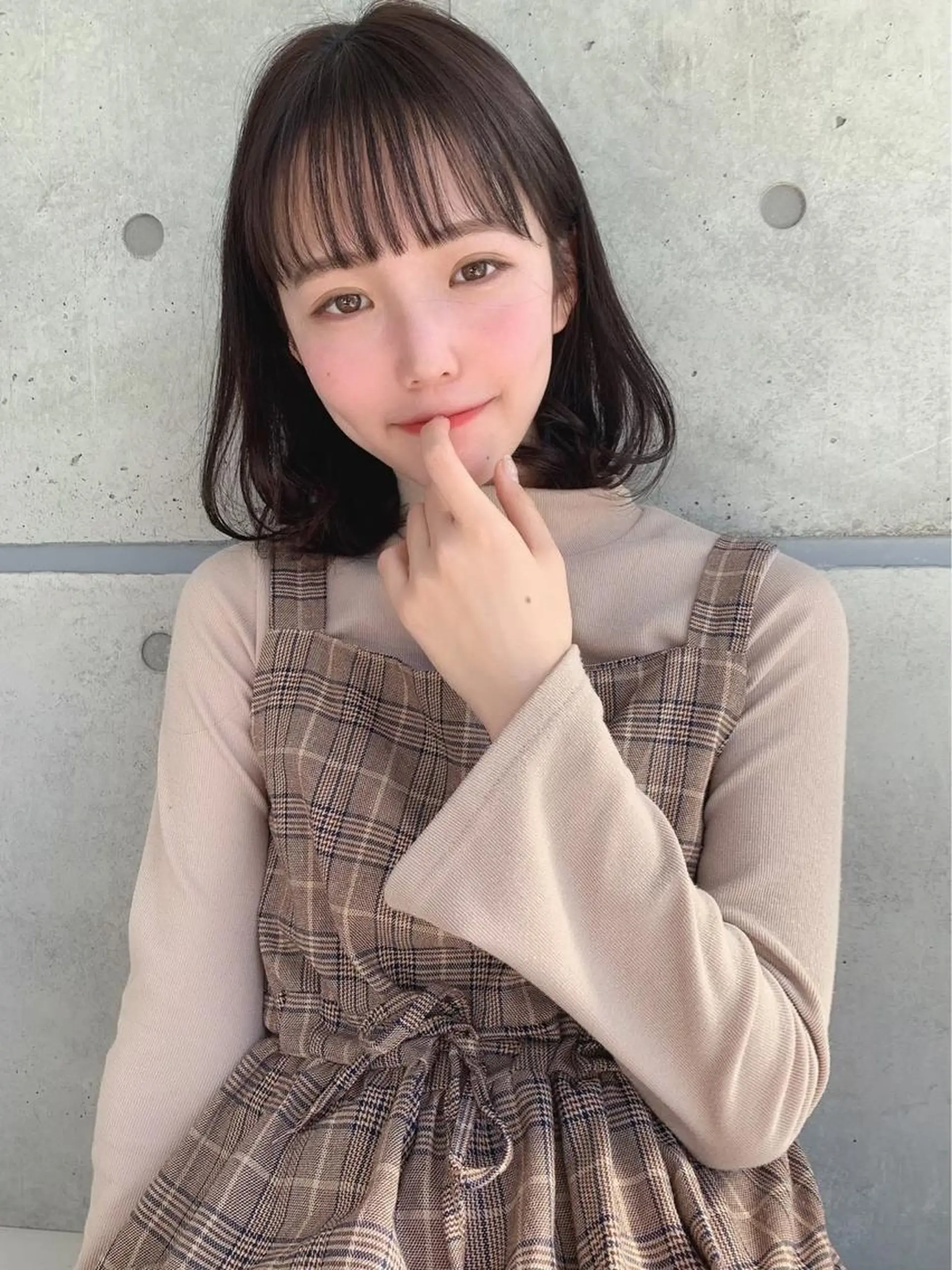 ミディアム カラー ブリーチなし暖色 💗AKARI💗のヘアスタイル