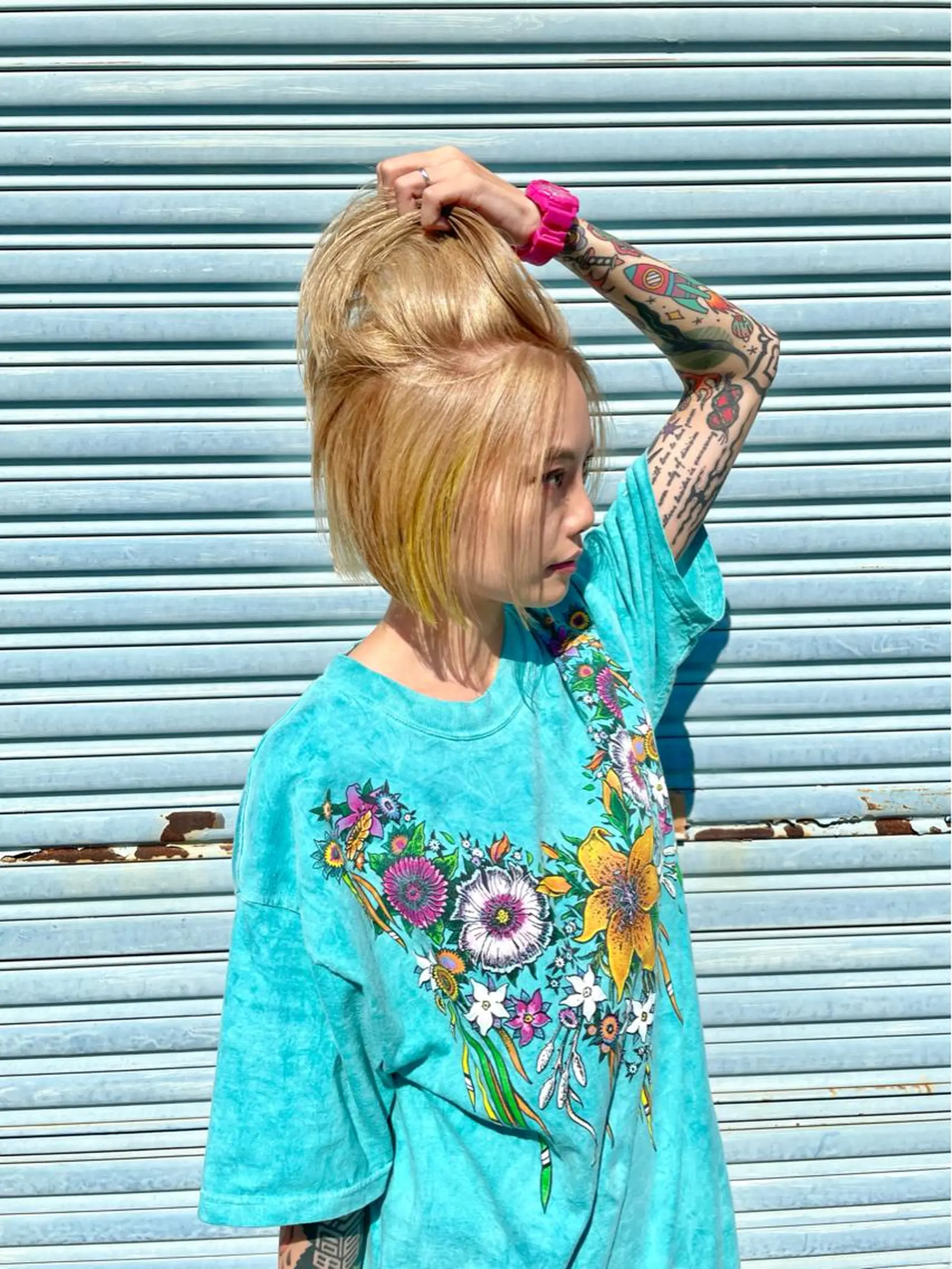 ショート カラー ベージュカラー イヤリングカラー イエローカラー 🌈🌸あおき みちる🌟💗のヘアスタイル
