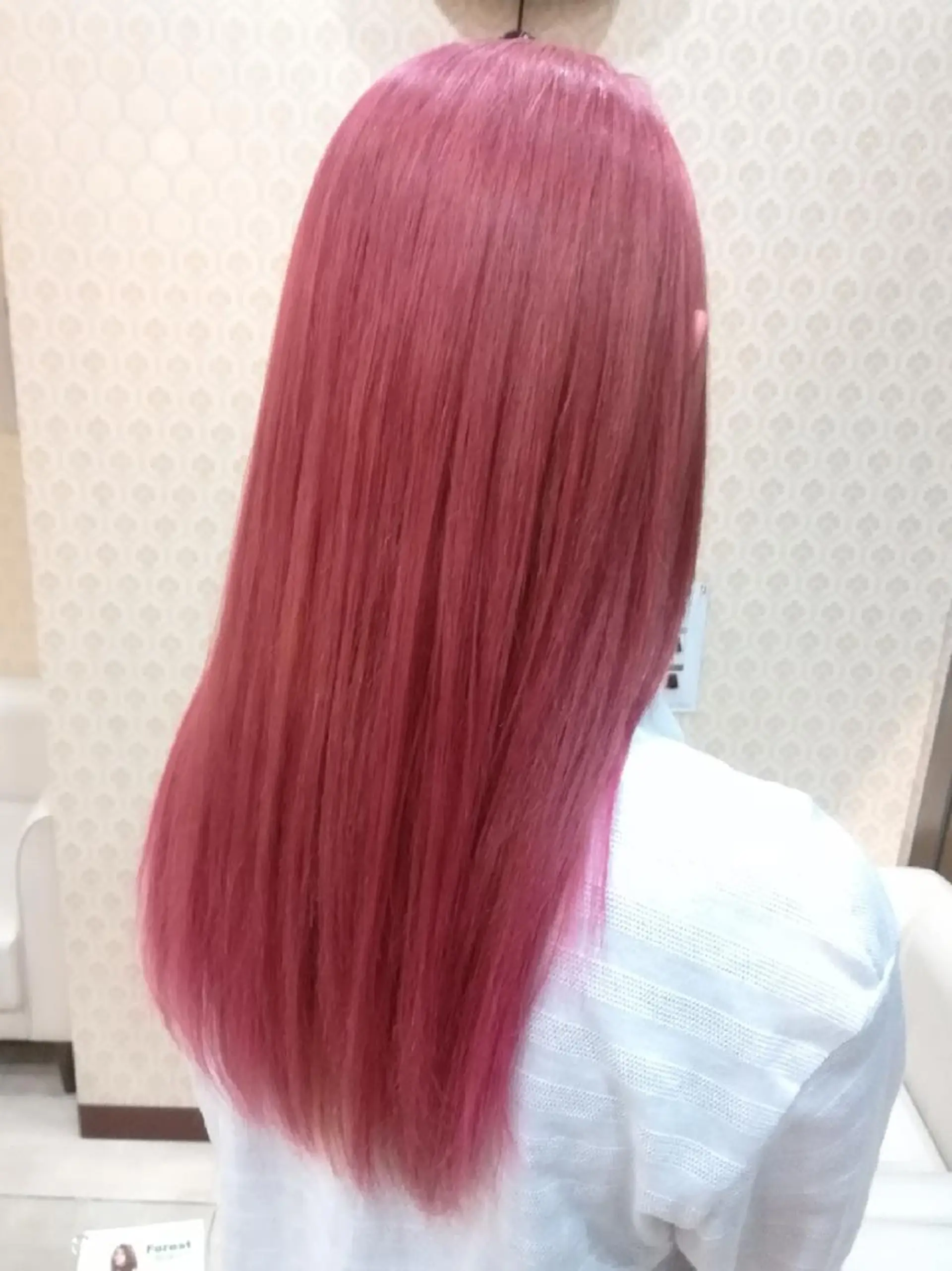 セミロング カラー ピンクカラー ピンクパープル パープルカラー ヘアカラー トリートメント sato shoheiのヘアスタイル