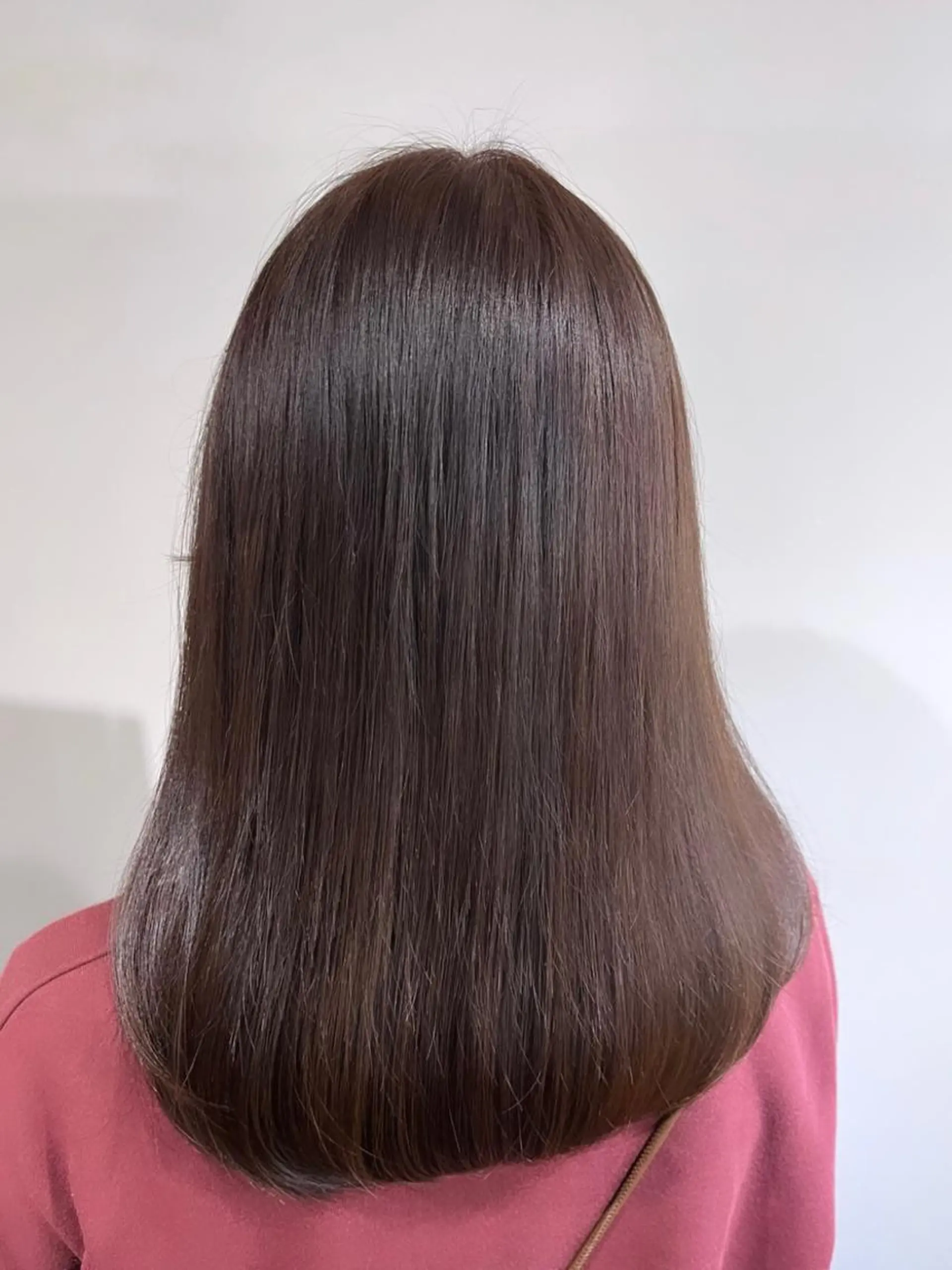 ミディアム カラー アッシュ 髪質改善 トリートメント 酸熱トリートメント mihoko/ ニュアンスパーマのヘアスタイル
