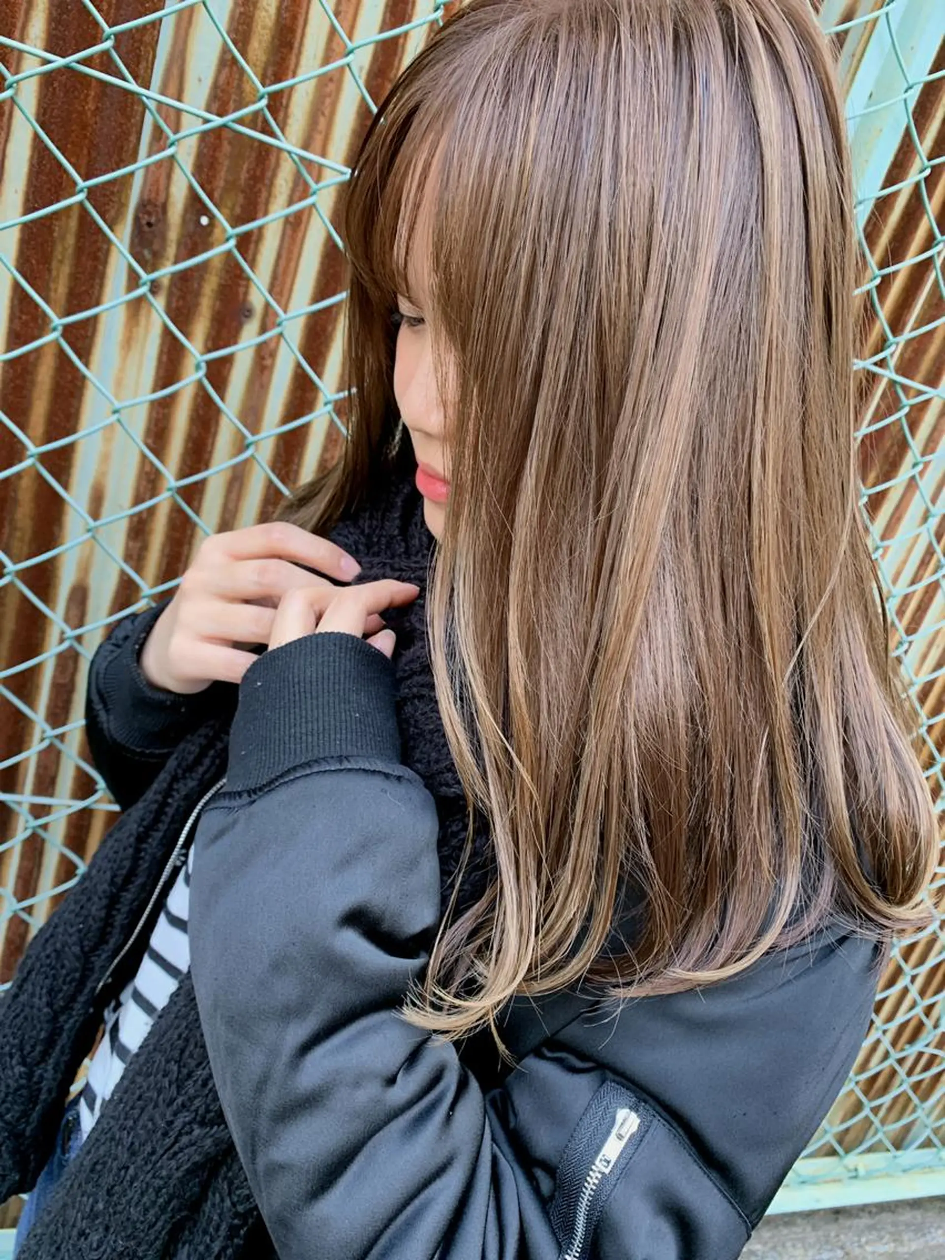 ロング カラー ハイライトカラー ハイトーンカラー ハイライト Hair＆ＭakeEPIC所属・hair &make EPICRUMIのヘアスタイル