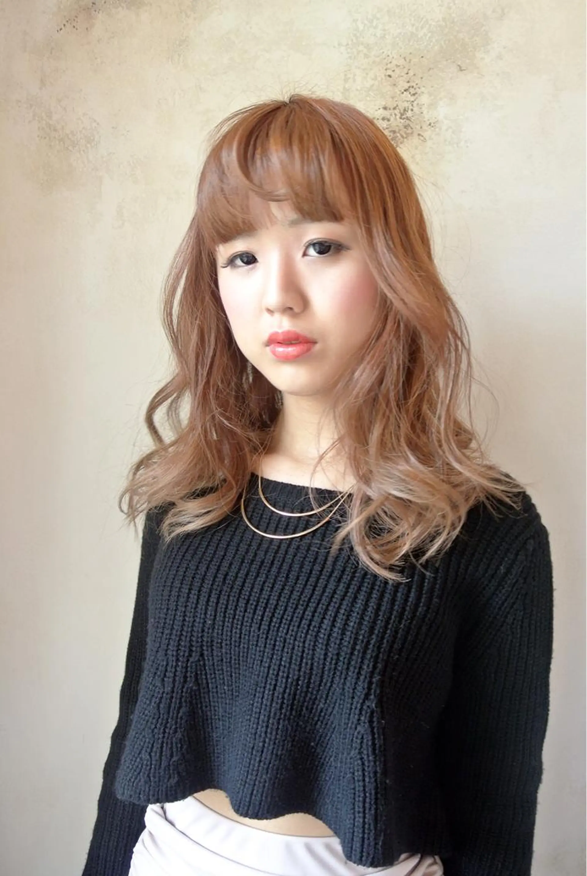セミロング カラー 外国人風カラー ヘアカラー トリートメント marie-anne 浜松元目店のヘアスタイル
