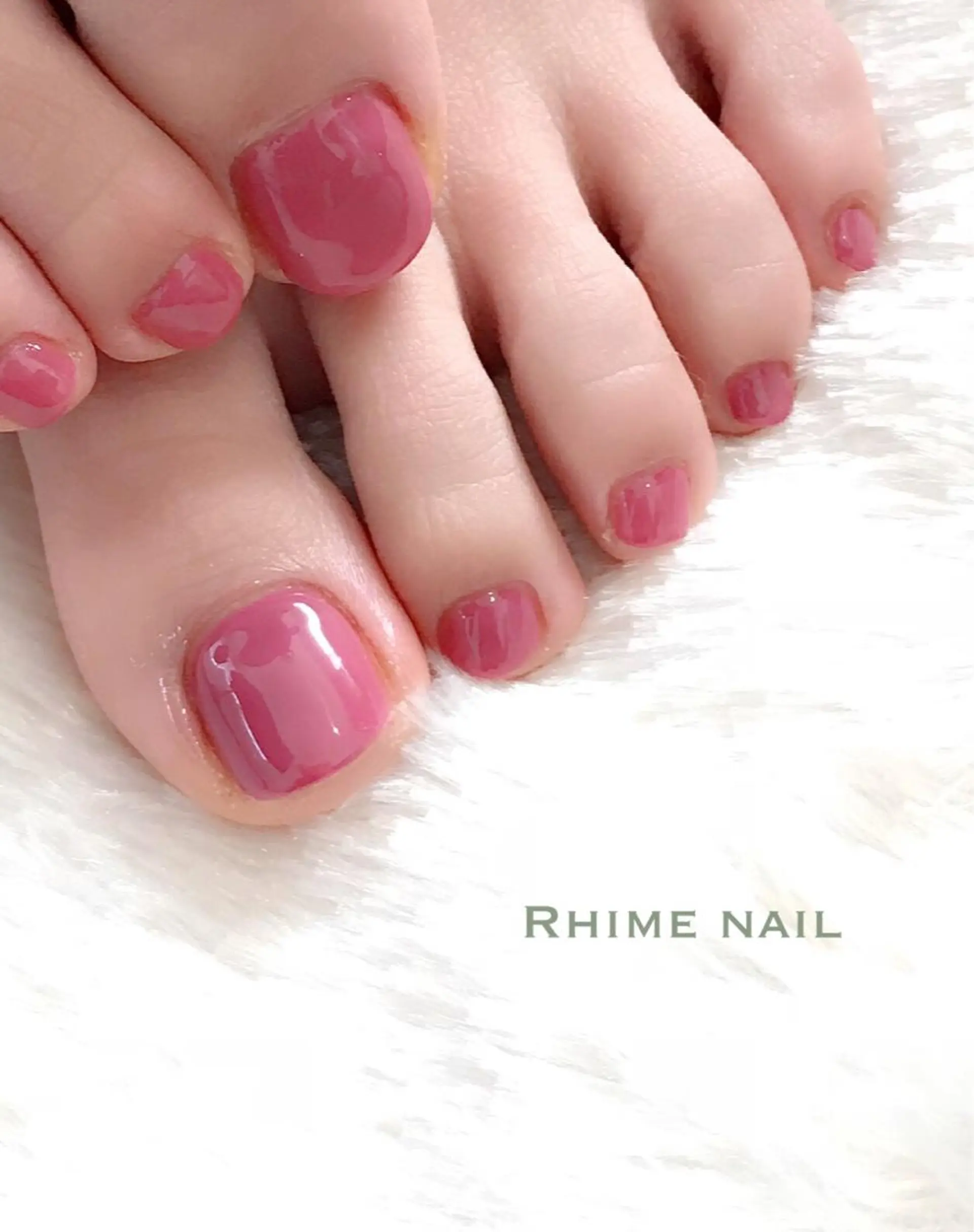 ネイル カジュアル フットネイル オフィスネイル ワンカラーネイル シンプルネイル Rhime nail所属・Rhime nail ライムネイルのネイルデザイン