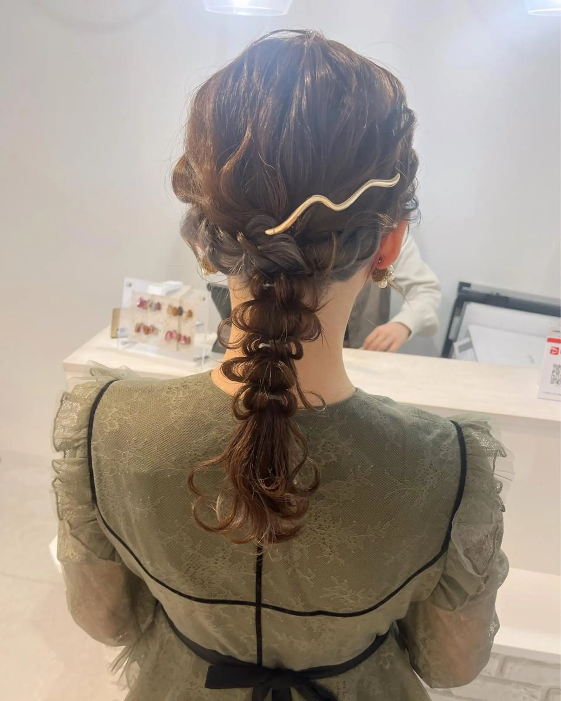ミディアム ヘアアレンジ tomida yukiのマツエク・マツパデザイン