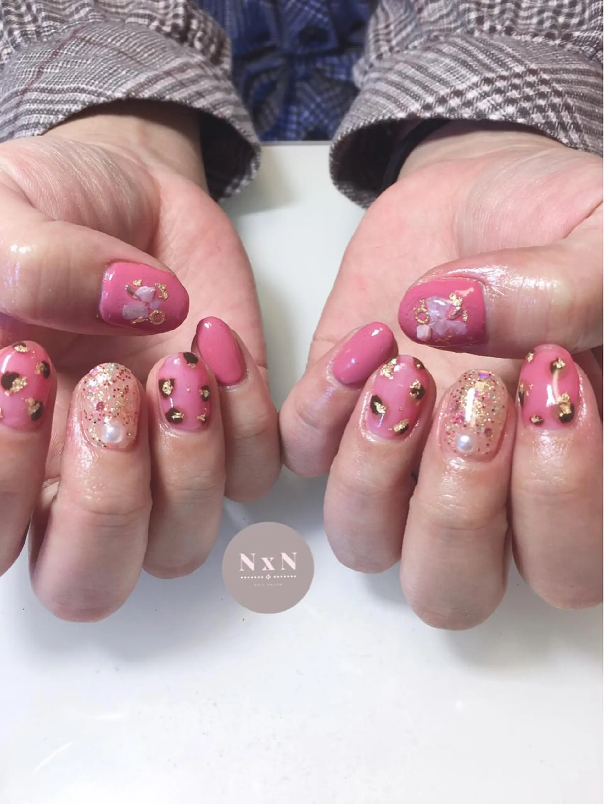 ネイル ジェルネイル ぷっくりネイル nail salon N×Nのネイルデザイン