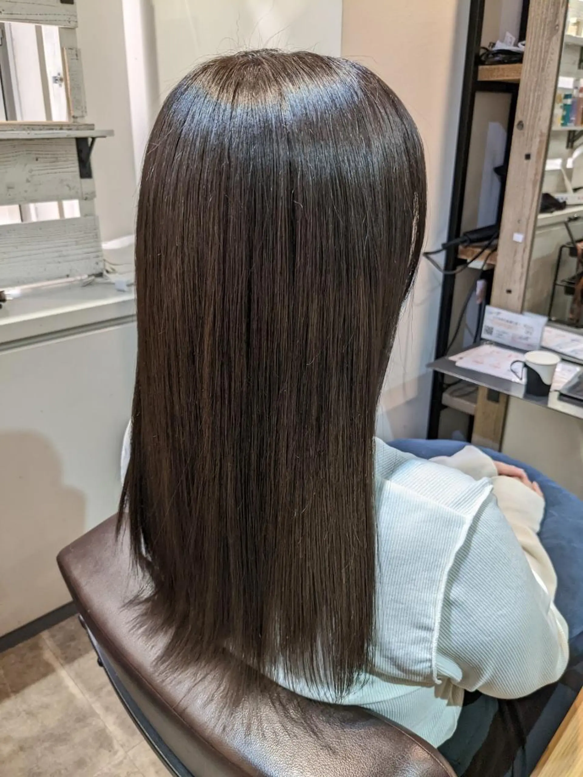 セミロング ヘアアレンジ パーマ カラー セミロングパーマ アディクシーカラー アッシュ バレイヤージュ ミストバング カット ヘアカラー 【N°deseo】 吉祥寺のヘアスタイル