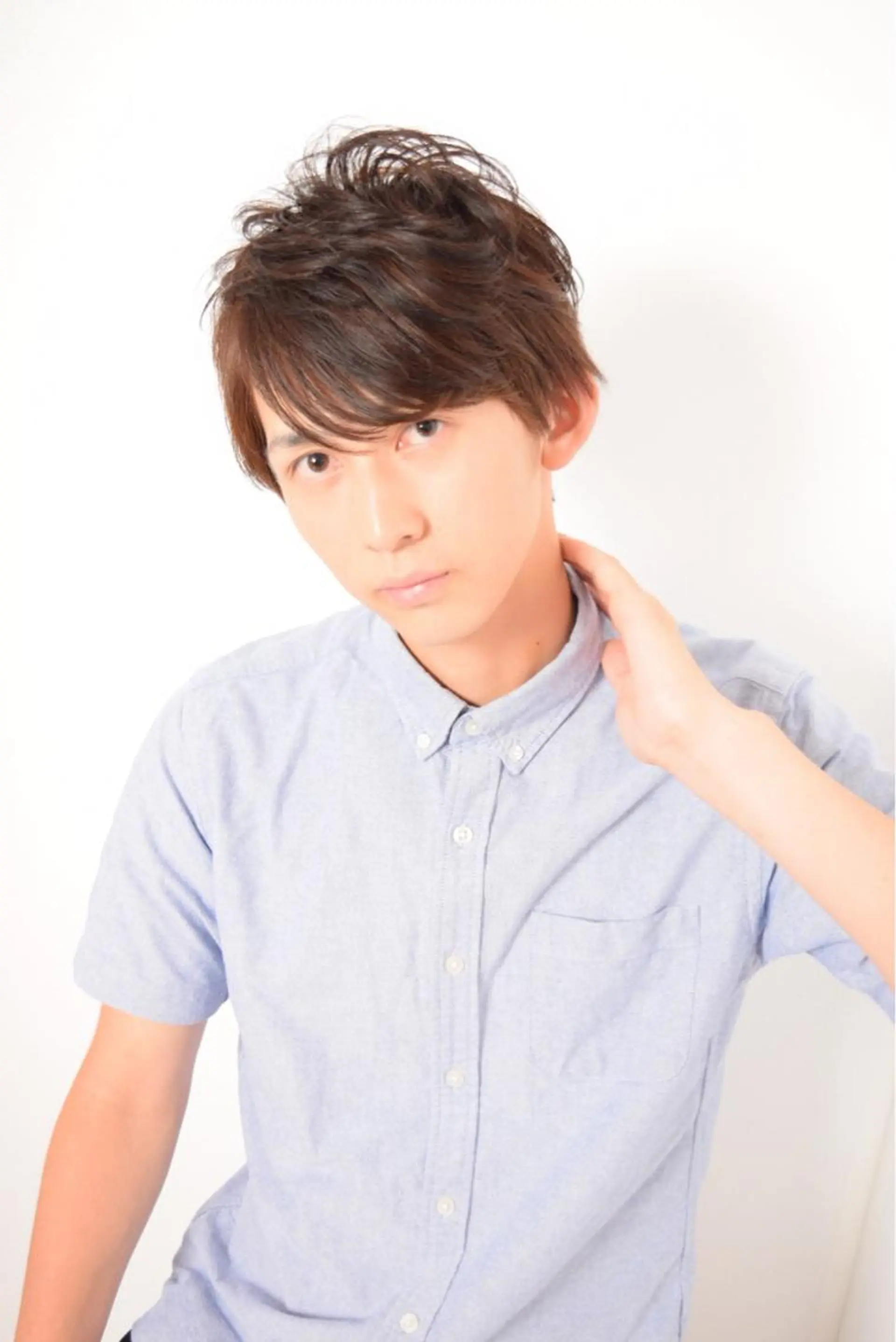 ショート カラー パーマ メンズ 高橋 隆一のヘアスタイル