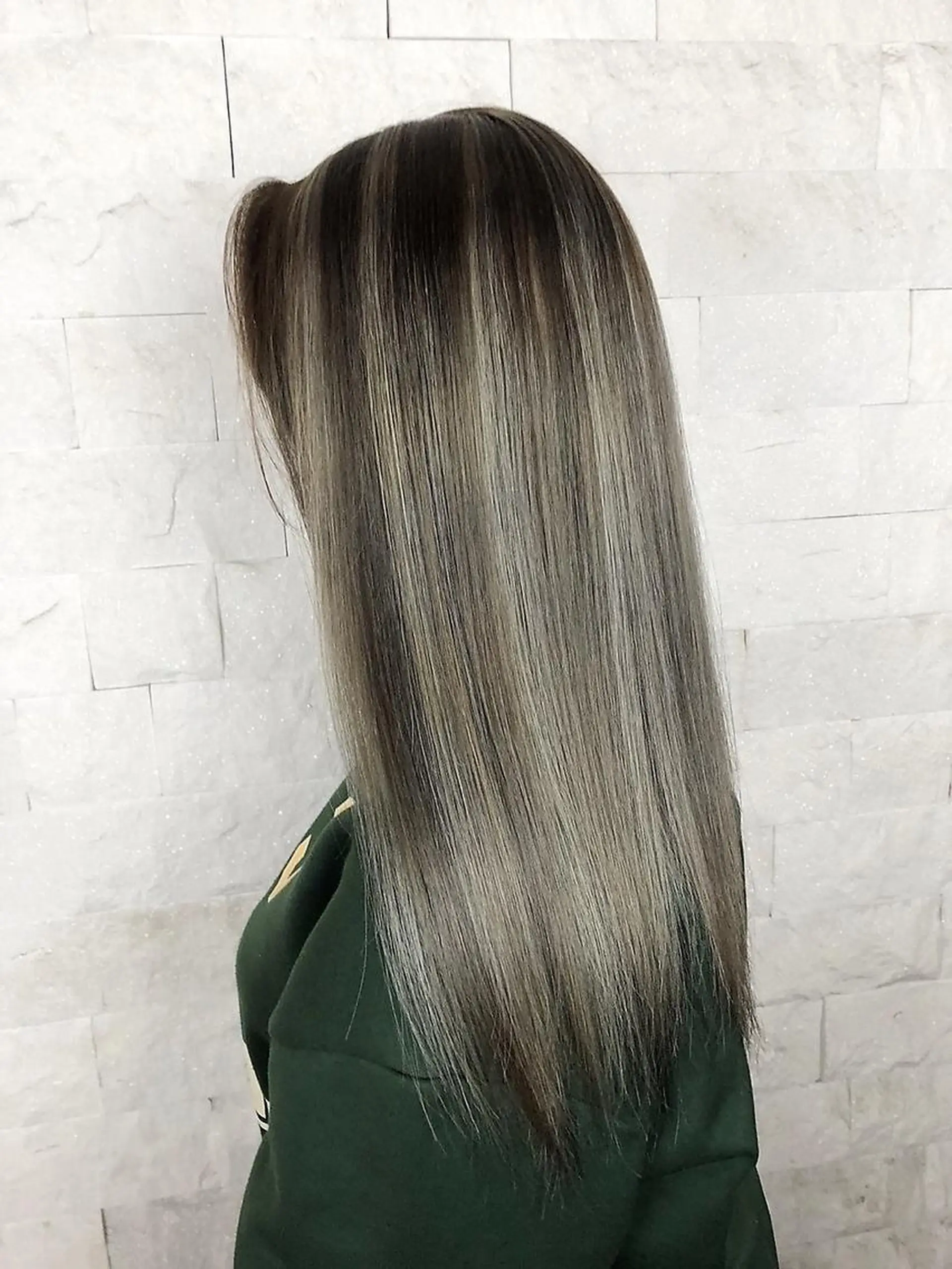 ロング カラー 骨格補正似合わせ カット阿部建のヘアスタイル