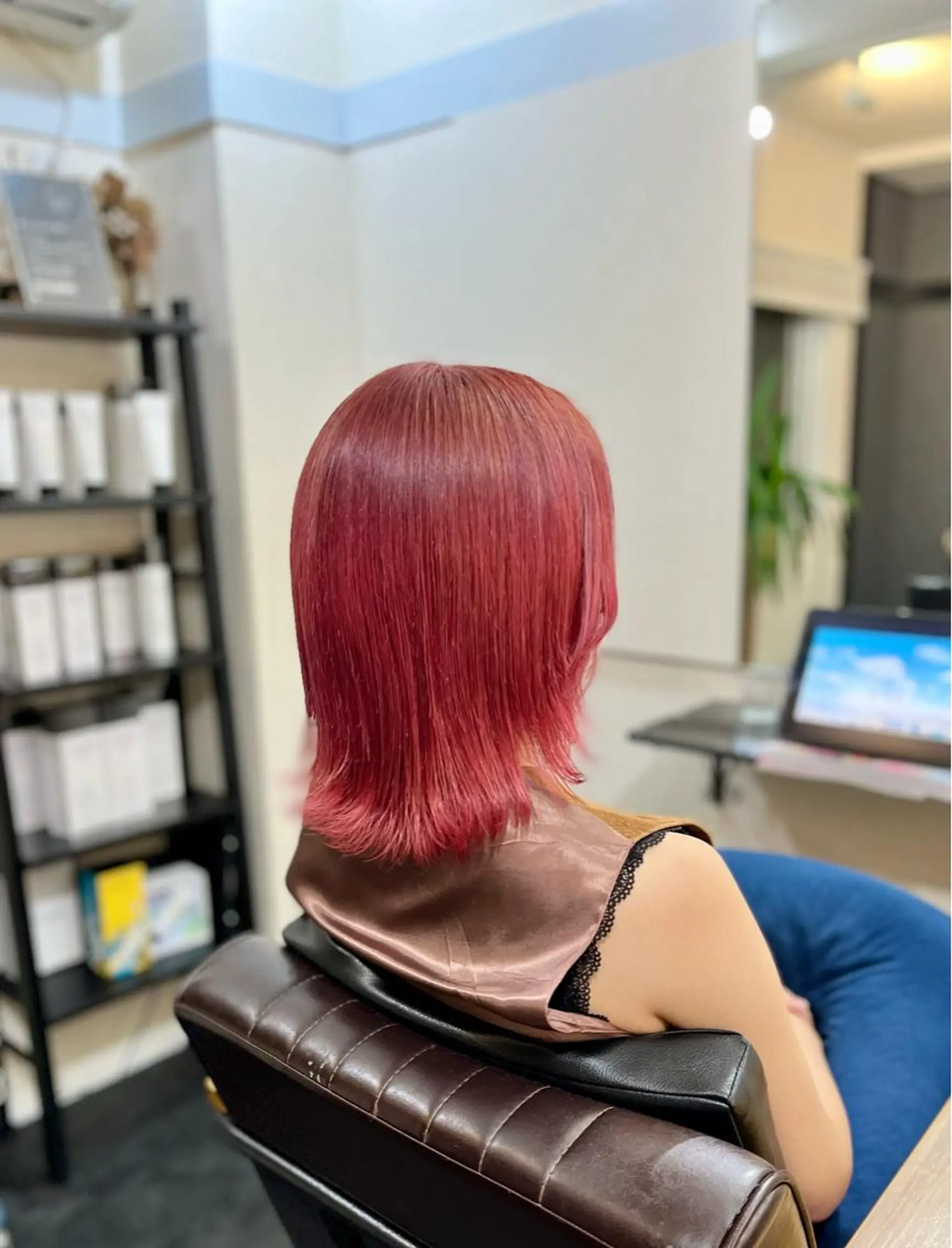 ミディアム カラー ブリーチ ピンクカラー ヘアカラー トリートメント wavi hair所属・後藤 ユウキ/髪質改善🫧のヘアスタイル