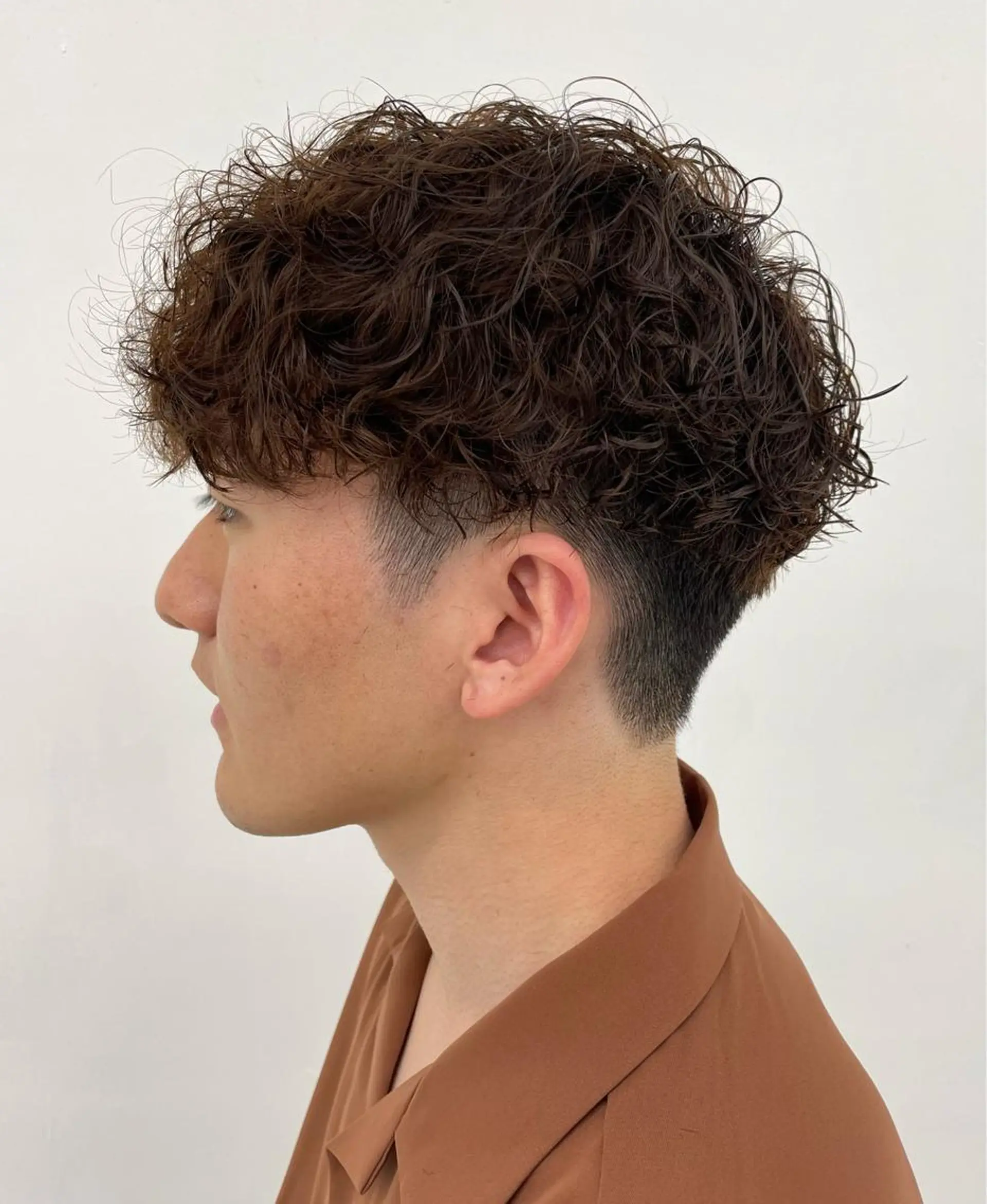 ミディアム パーマ メンズ カット パーマ 【柏メンズパーマ職人 】店長　KAZUMAのヘアスタイル