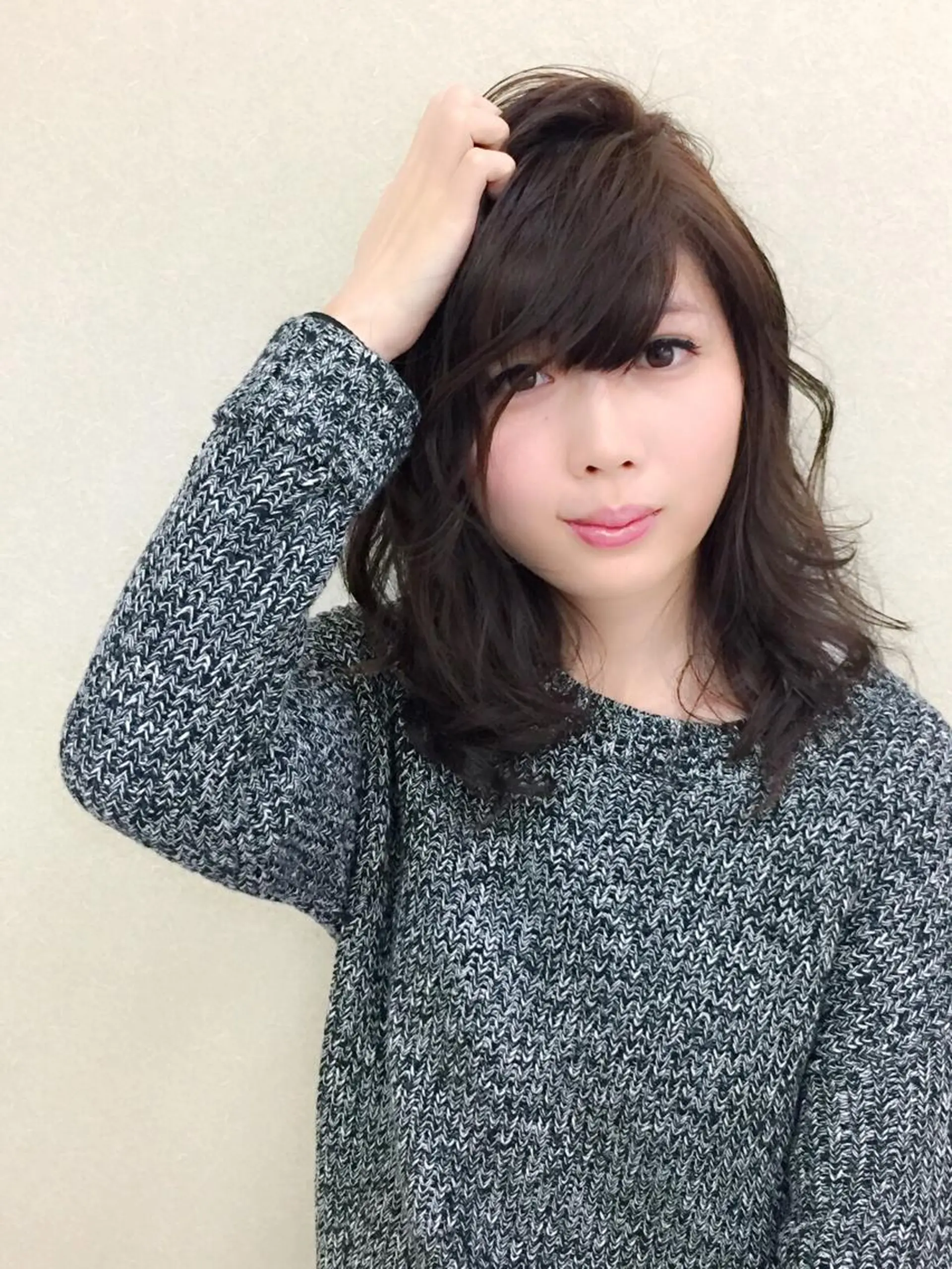 セミロング ロング カラー パーマ NOW･インパルス所属・【滝川市 美容師】 髙橋昌也のヘアスタイル