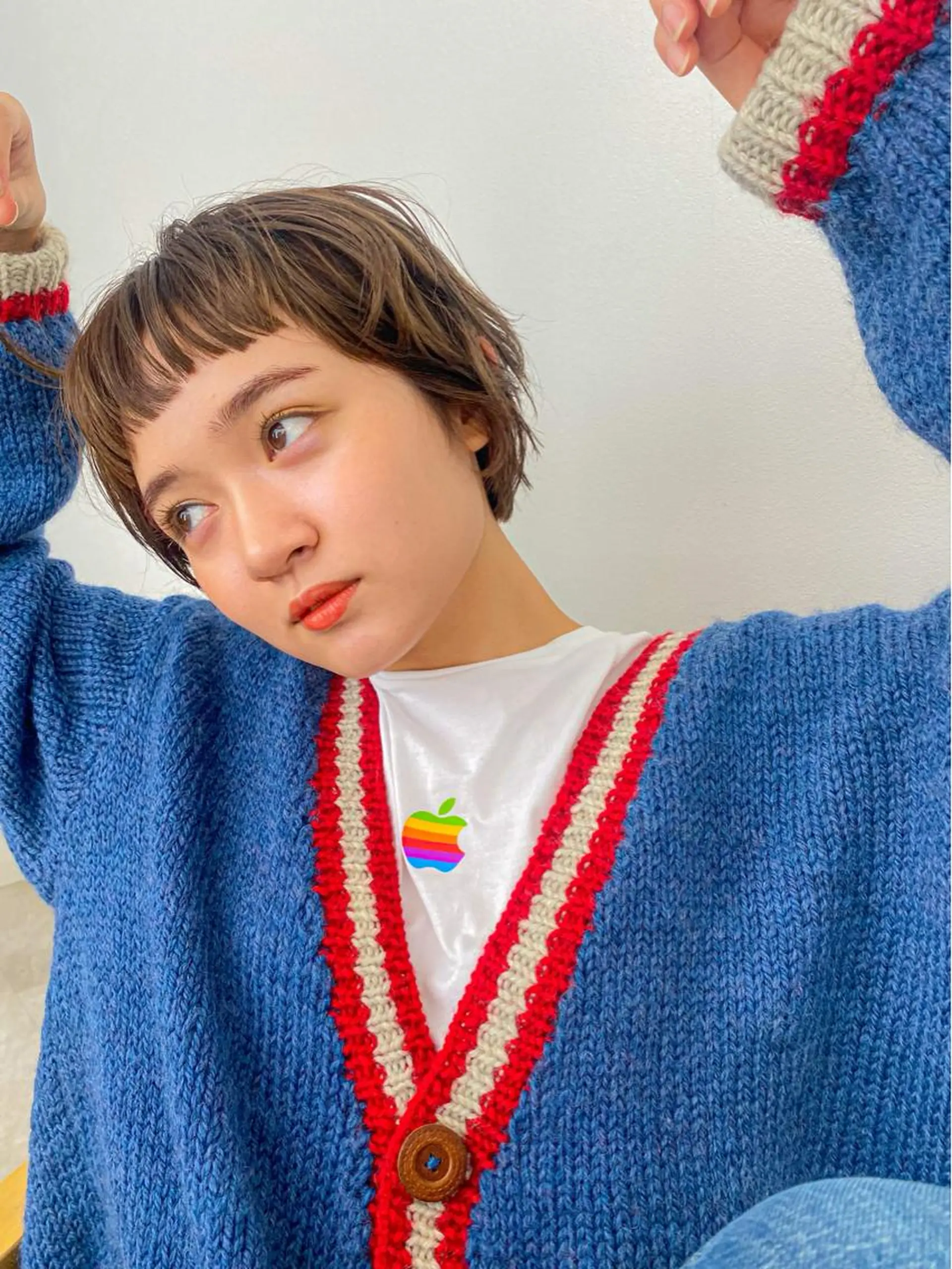 ショート オン眉 ショートヘア ヘアカラー トリートメント Toiro 横浜所属・海外ヘア／レイヤー カットNatsuのヘアスタイル