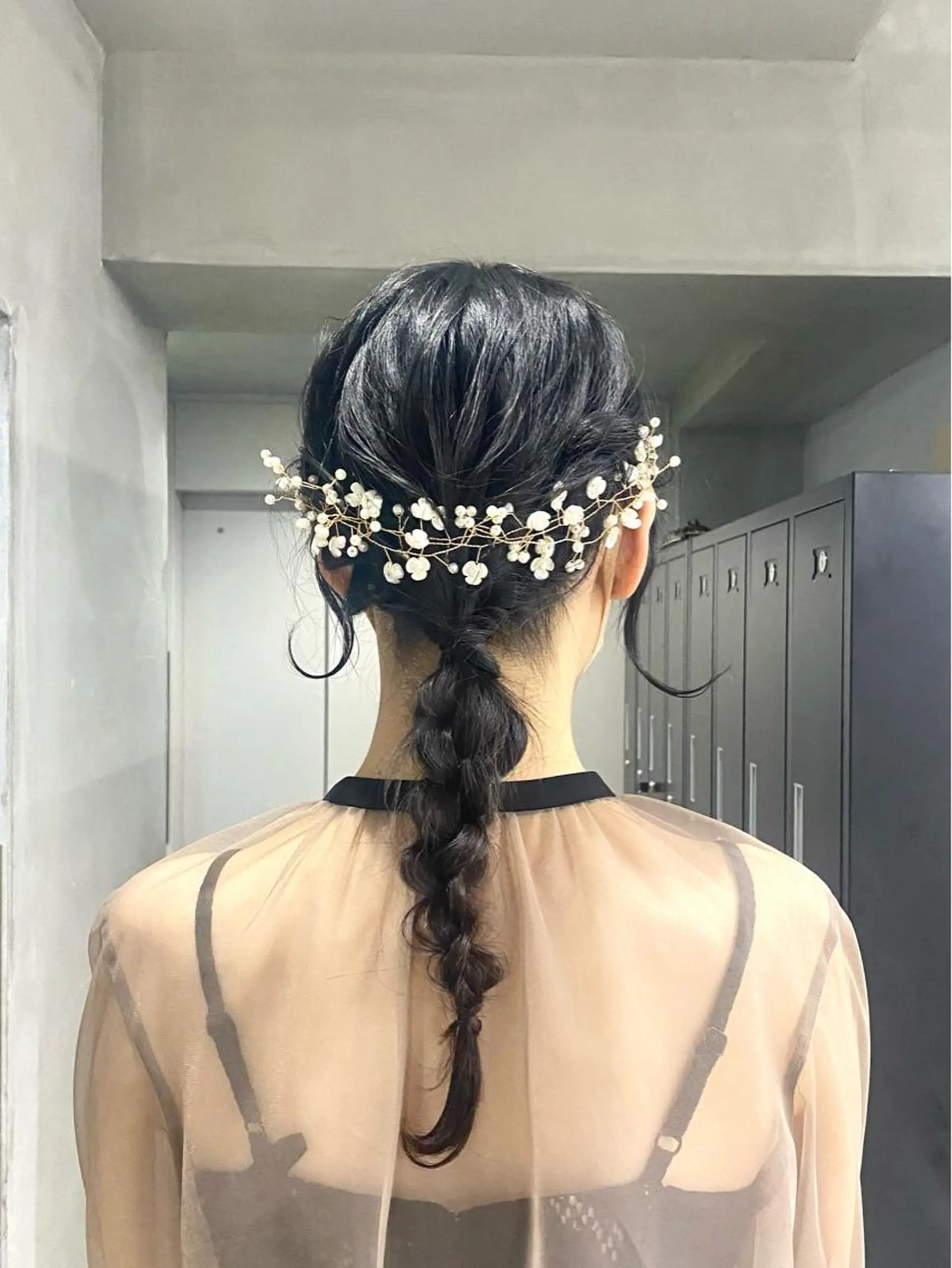 ロング ヘアアレンジ クリスマス ヘアセット 田代 佳穂のヘアスタイル