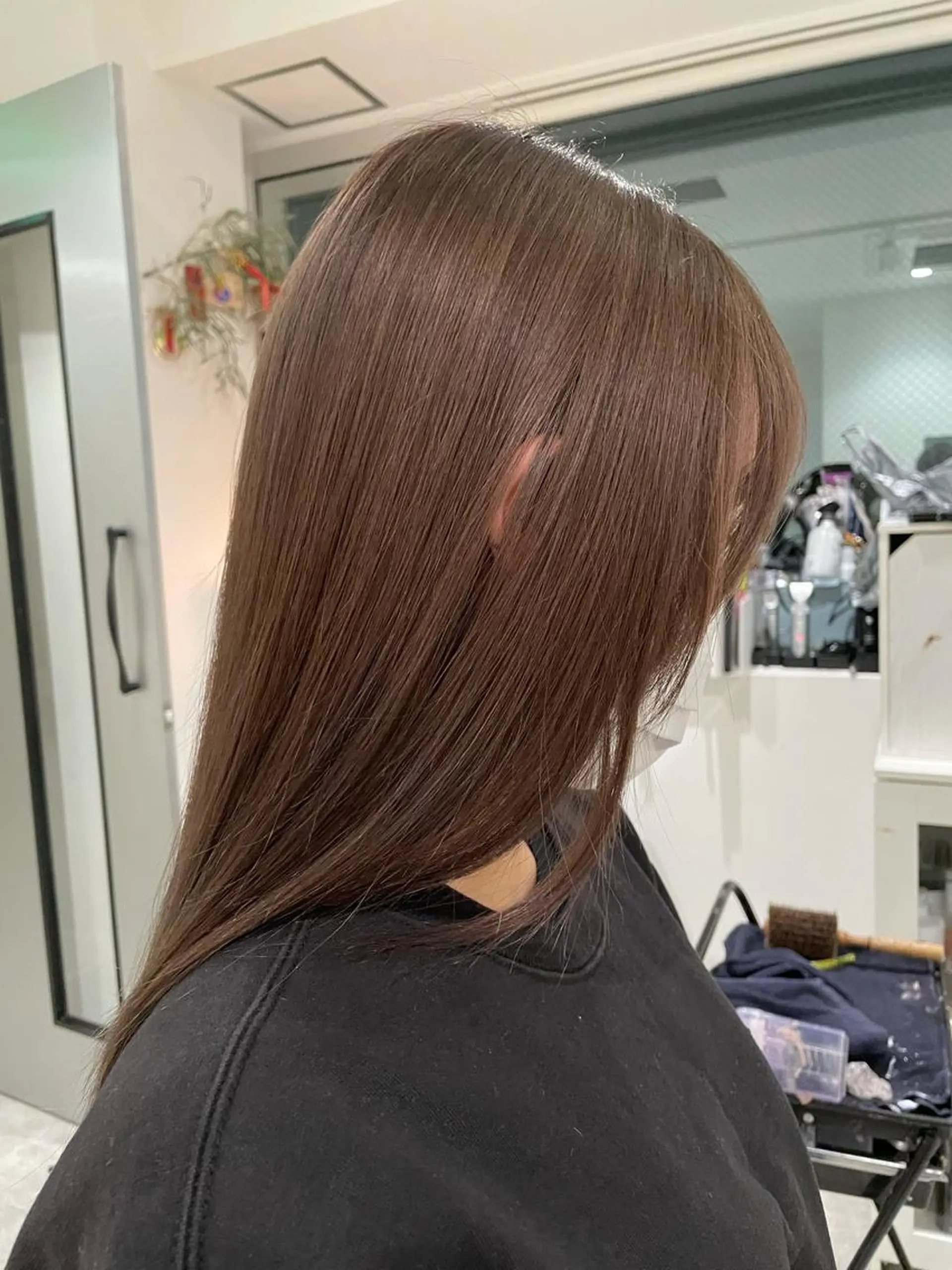 ロング カラー ヘアカラー 京都美容師 塩のヘアスタイル