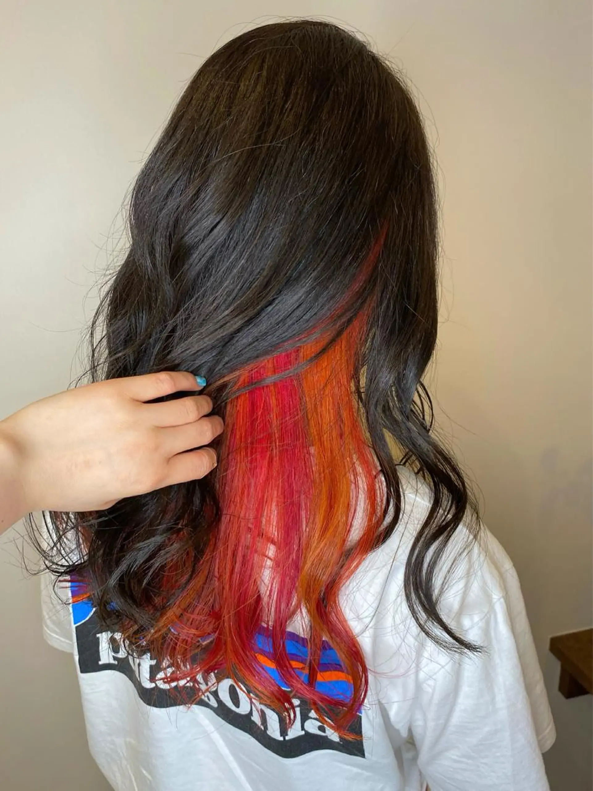 カラー オレンジ ピンクカラー 暖色系カラー まおのヘアスタイル