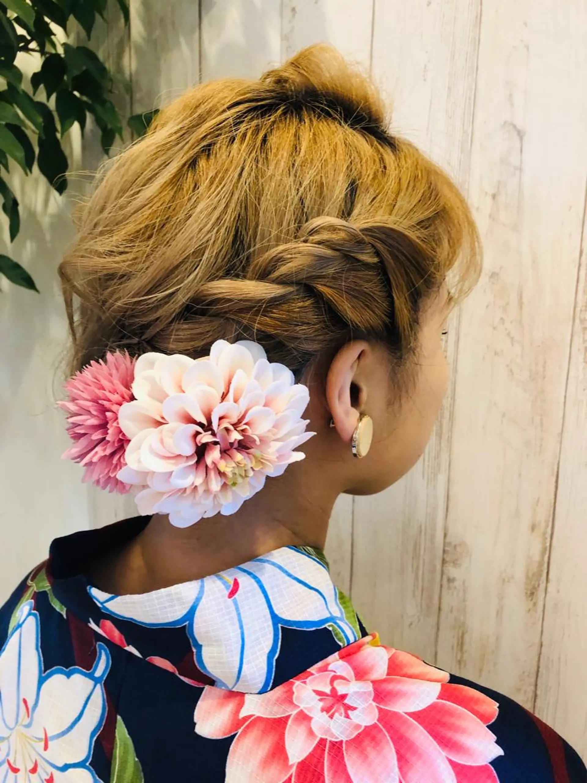ヘアアレンジ 浴衣 奥谷 美代子のヘアスタイル