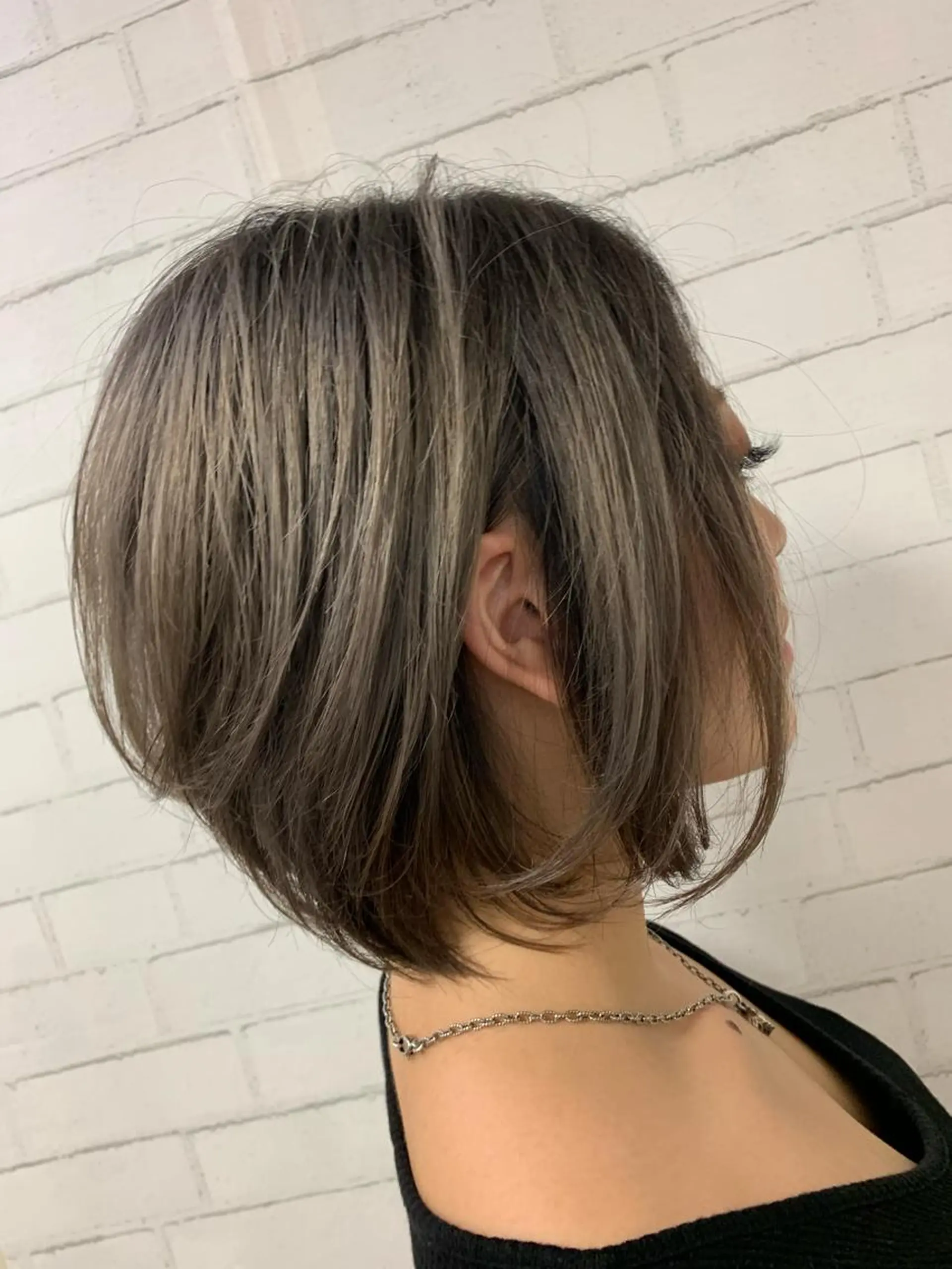 ショート 渋谷/複雑履歴を救う サロン🤍なじむエクのヘアスタイル