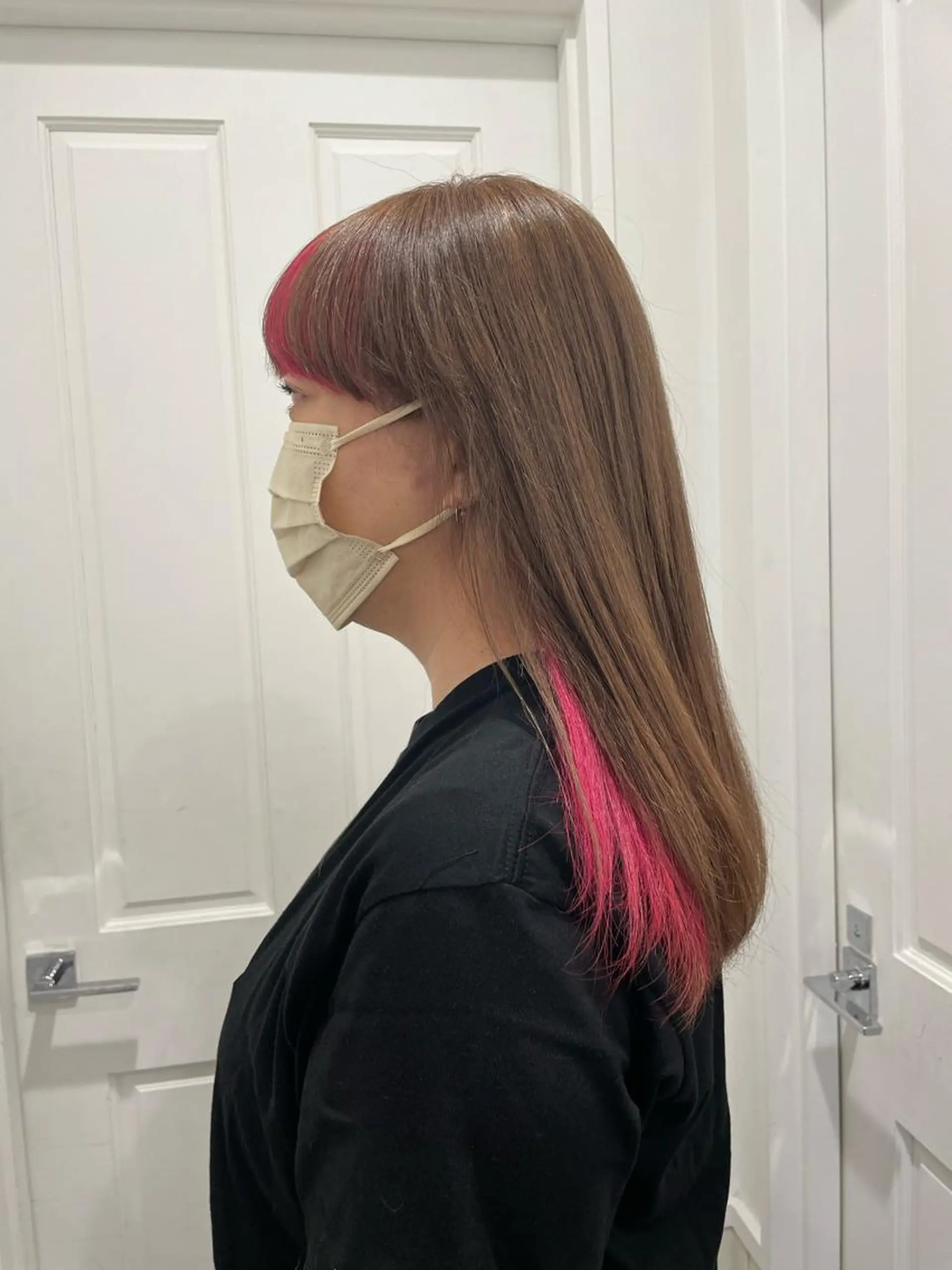 ロング カラー ブリーチ ピンクカラー clan en所属・後藤 真友のヘアスタイル