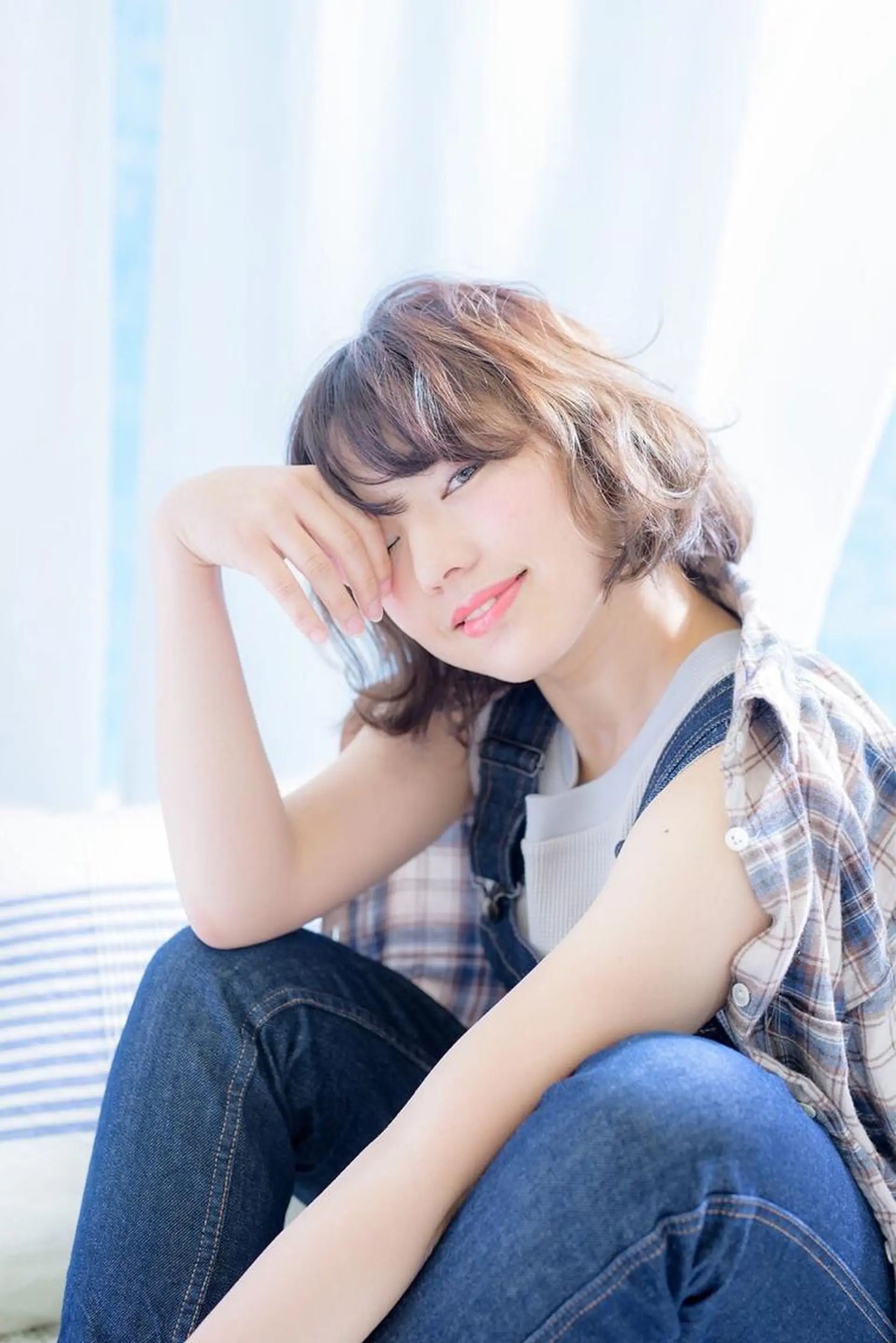 ショート ミディアム カラー パーマ ミディアムパーマ ボブ 福元友梨 ディレクター✂️のヘアスタイル