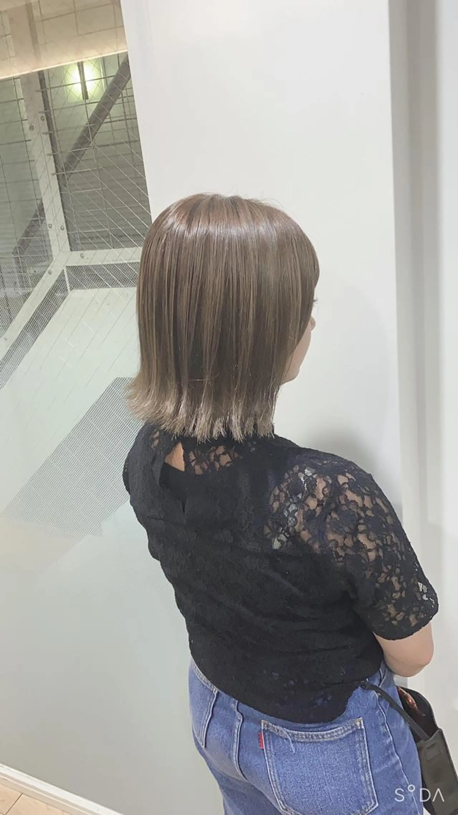 ミディアム ボブ 外ハネヘア 片桐 大介のヘアスタイル