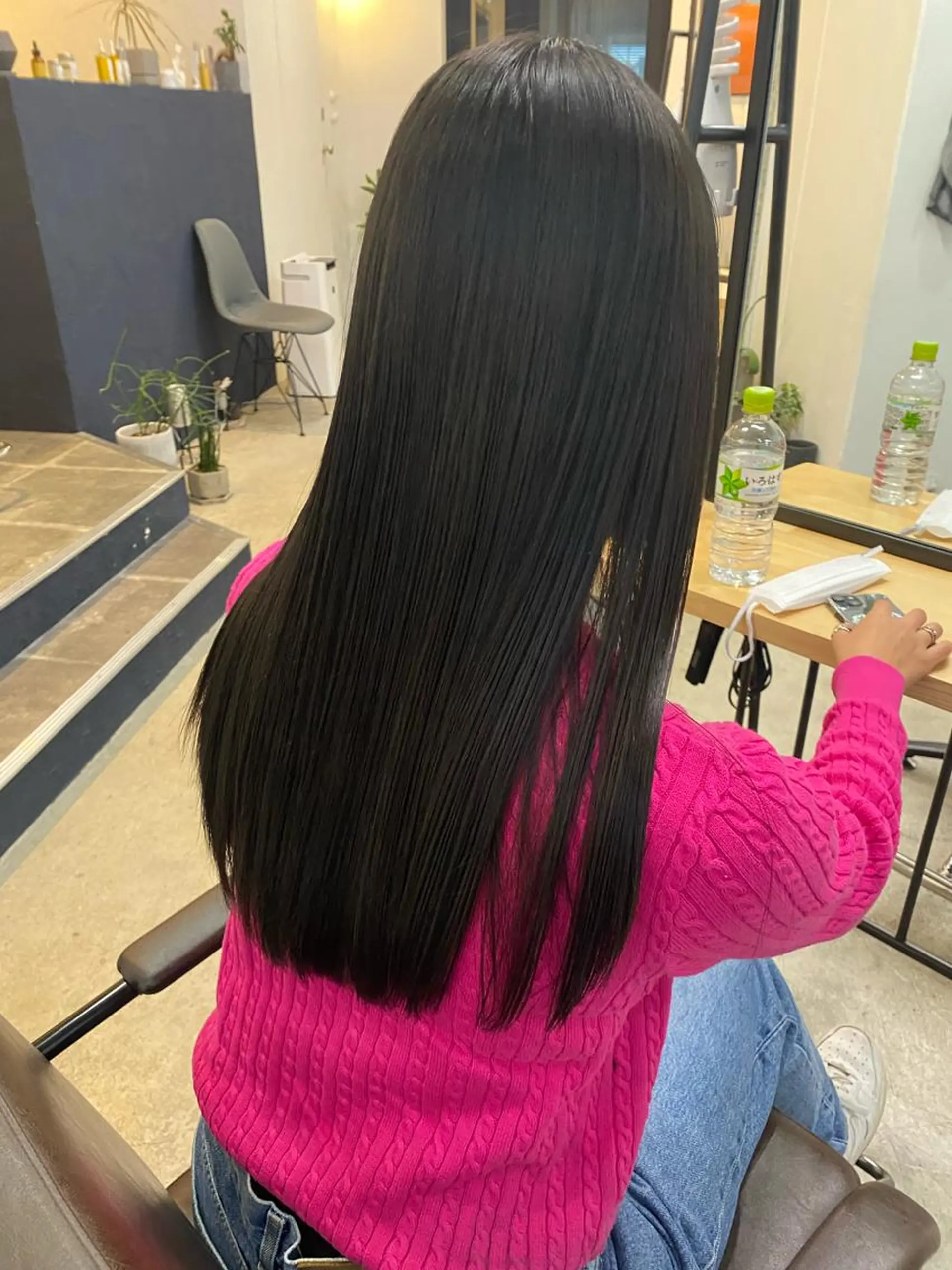 ロング カラー アッシュ オリーブアッシュ ヘアカラー 暖色カラー/天神/ ヘイマサクラのヘアスタイル